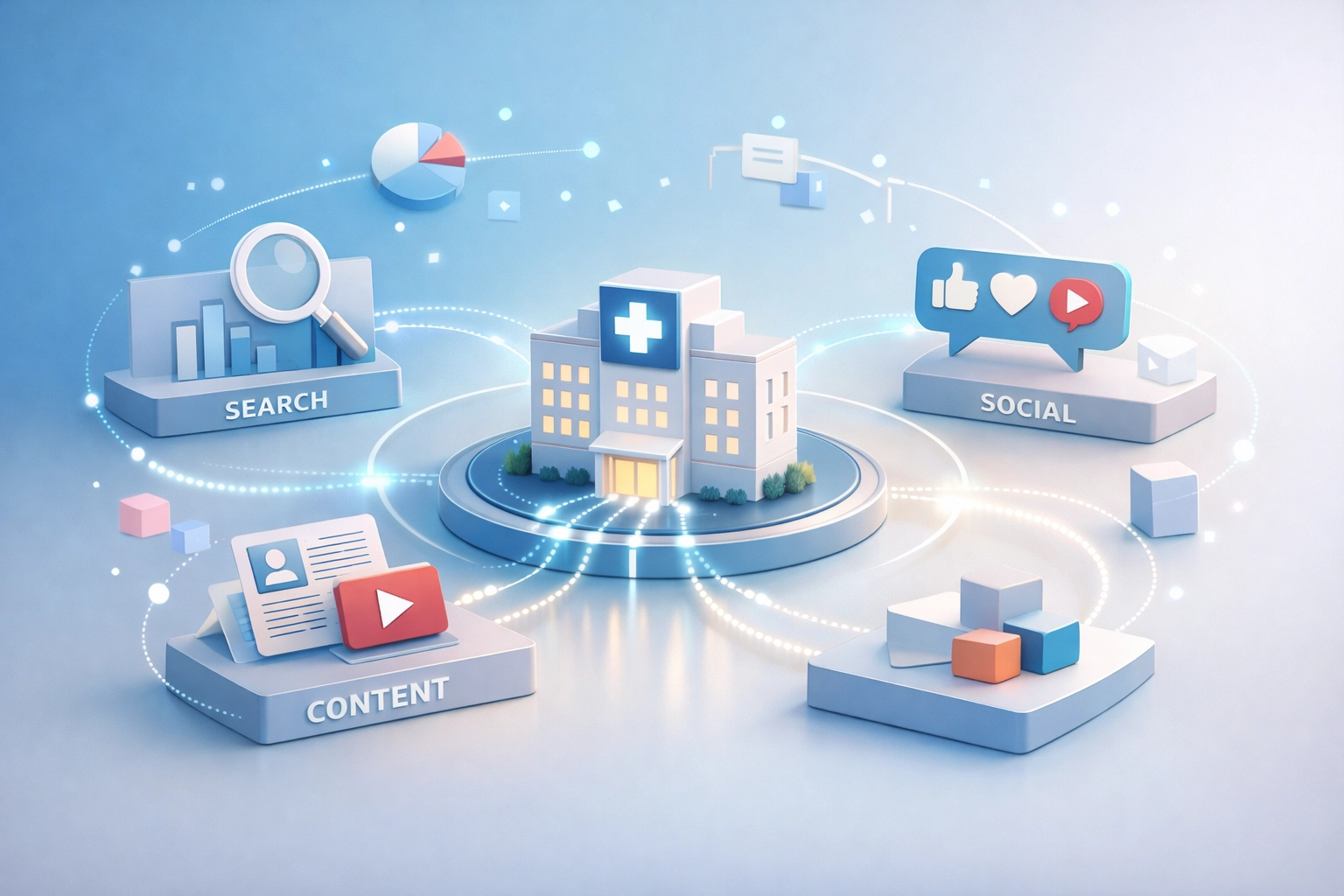 Digital marketing channels connecting to drive admissions for treatment facility growth