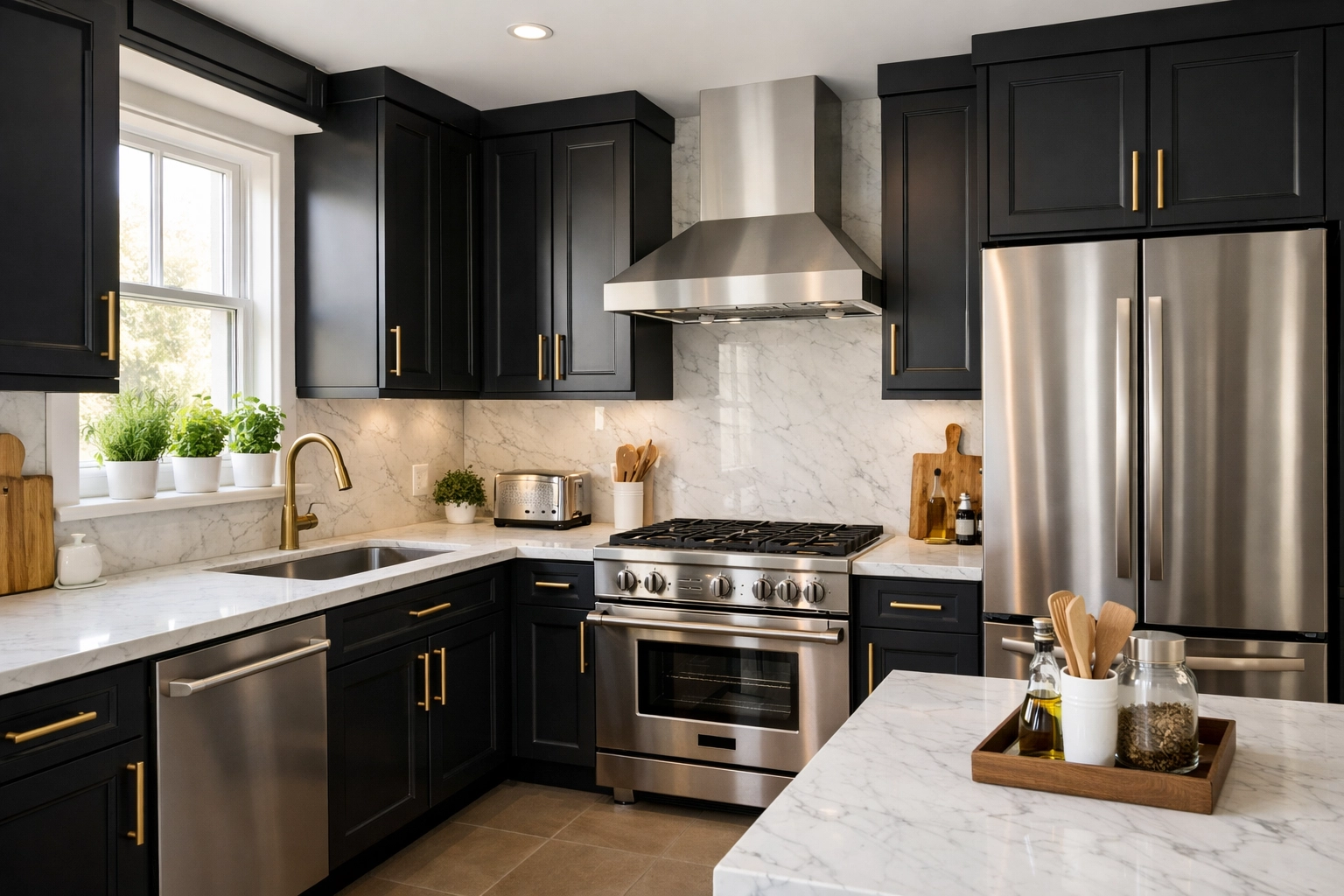 Pristine rental property kitchen showing high maintenance standards