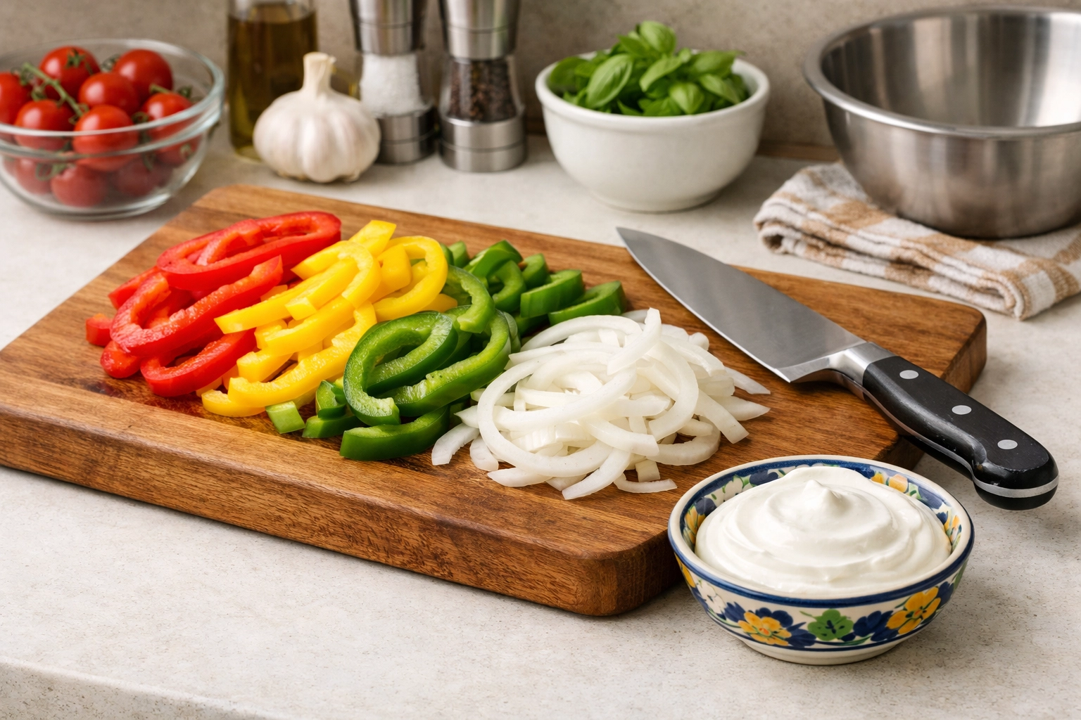 Kitchen preparation of fresh vegetables and dairy-free ingredients for soulful Southern meals.