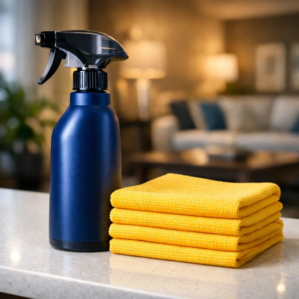 Eco-friendly products used by maid services Worcester for a professional, safe home clean.