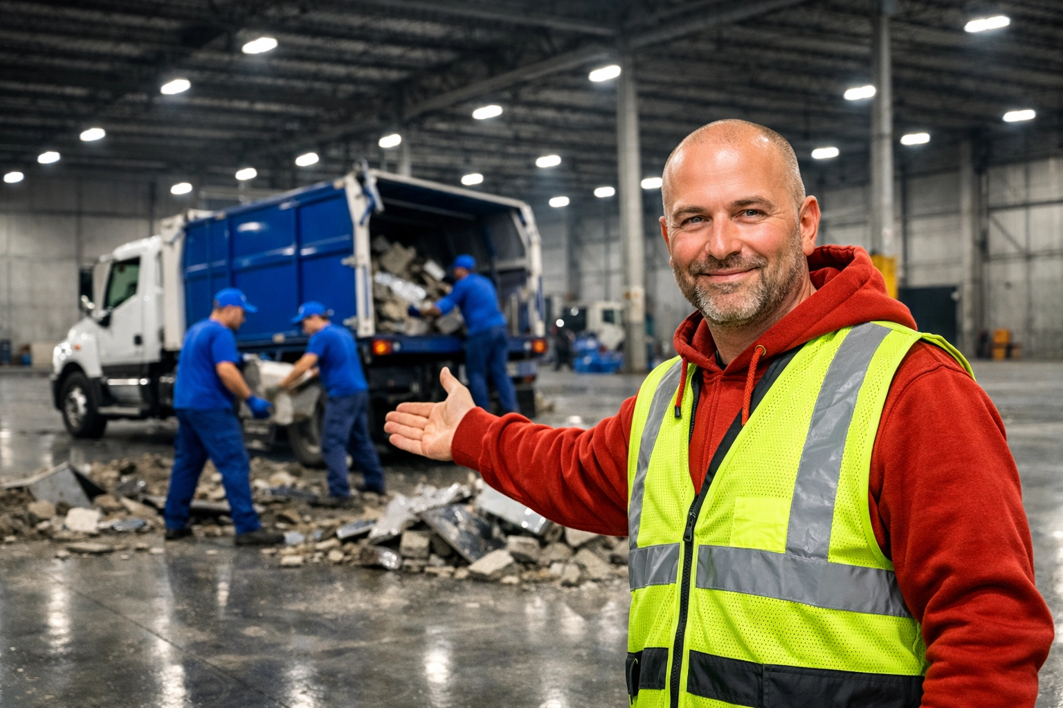 Warehouse Junk Disposal in Vaughan: Scaling Your Business Space Junk GTA crew performing warehouse junk disposal in Vaughan, clearing industrial debris efficiently.