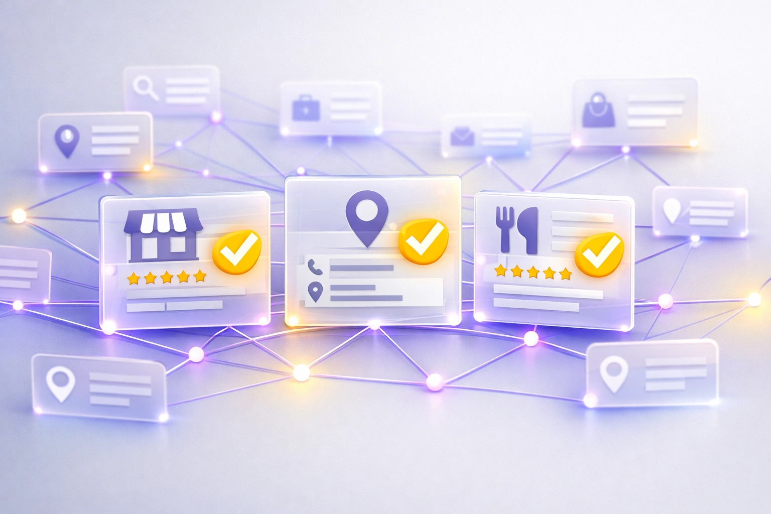 Visualizing consistent business citations and local search signals for a marketing audit.