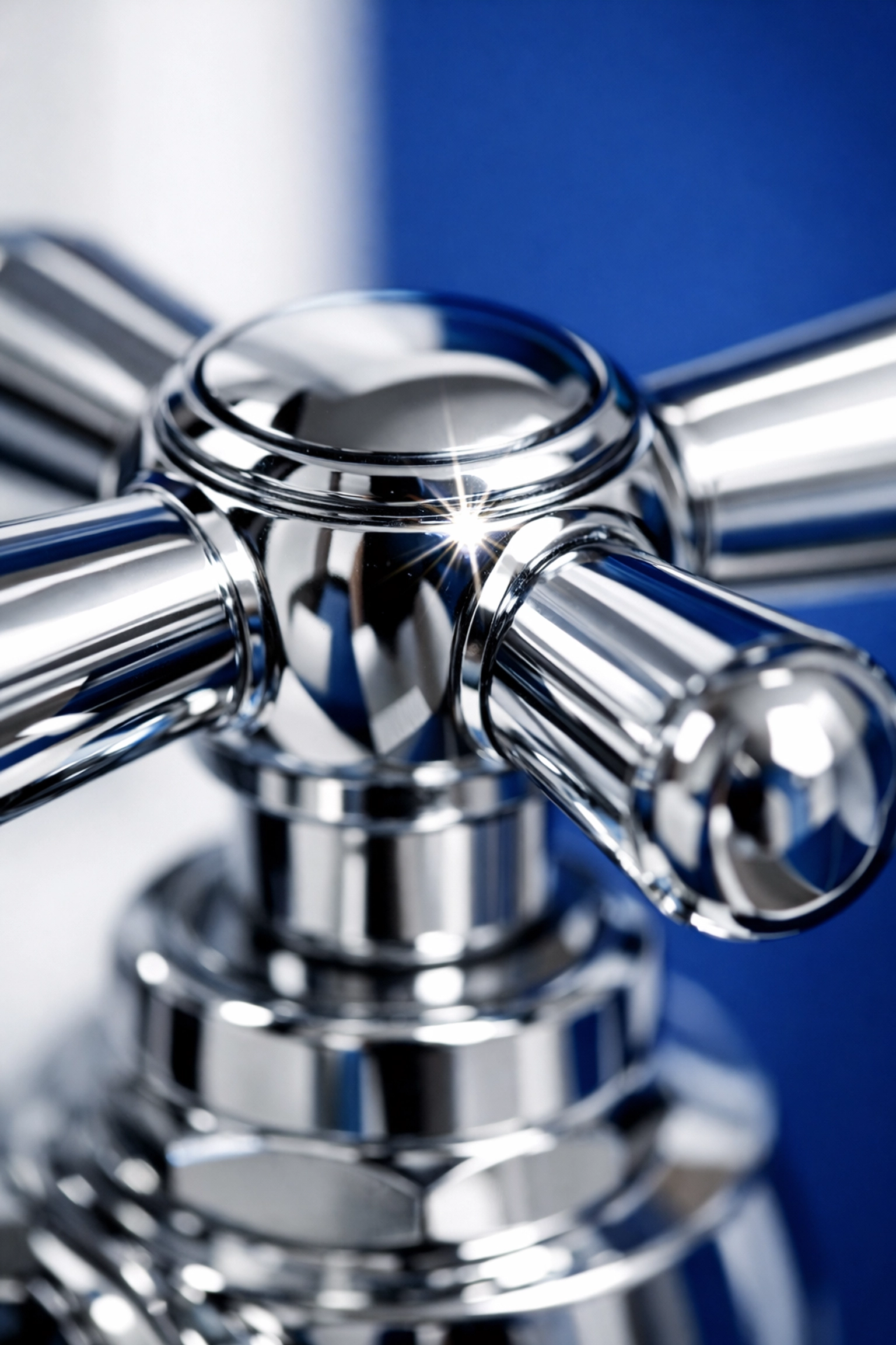 Close-up of a sparkling chrome faucet highlighting meticulous apartment cleaning in Boston.