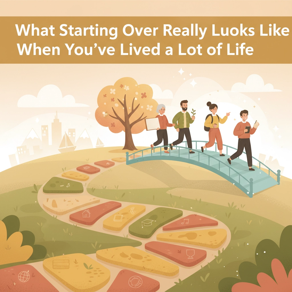 What Starting Over Really Looks Like When You've Lived a Lot of Life