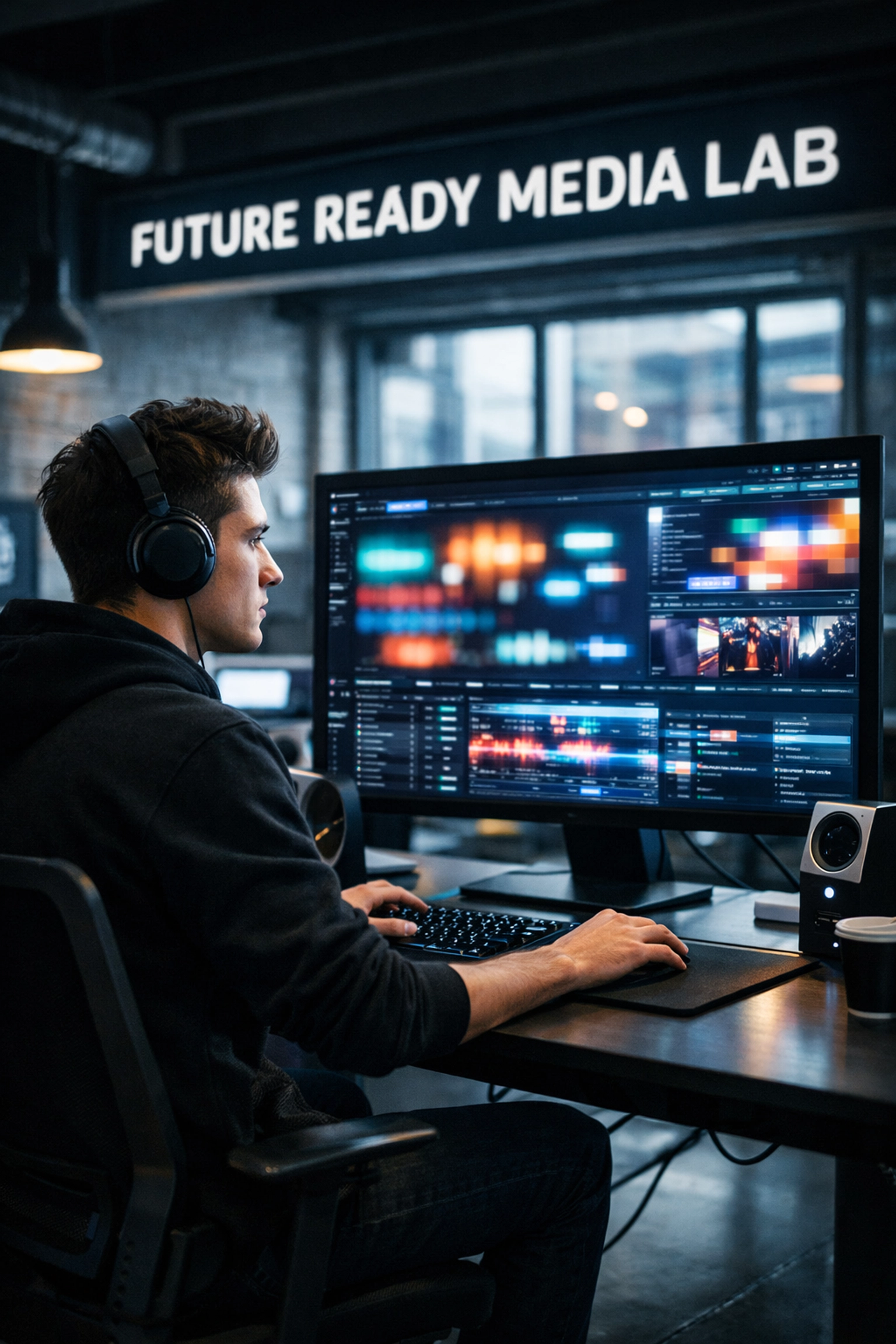 Future Ready student practicing media literacy and data analysis for evidence-based talent development.