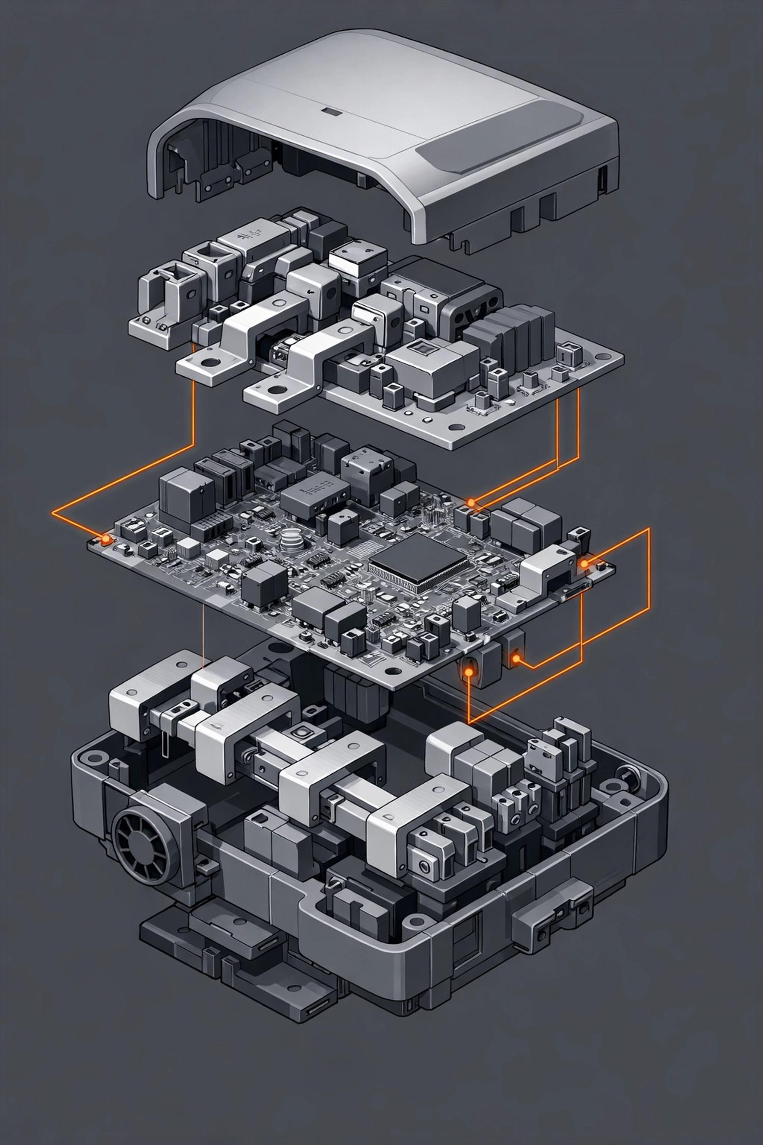 Technische Details einer intelligenten Wallbox mit Lastmanagement zur Sicherung der maximalen Förderung.