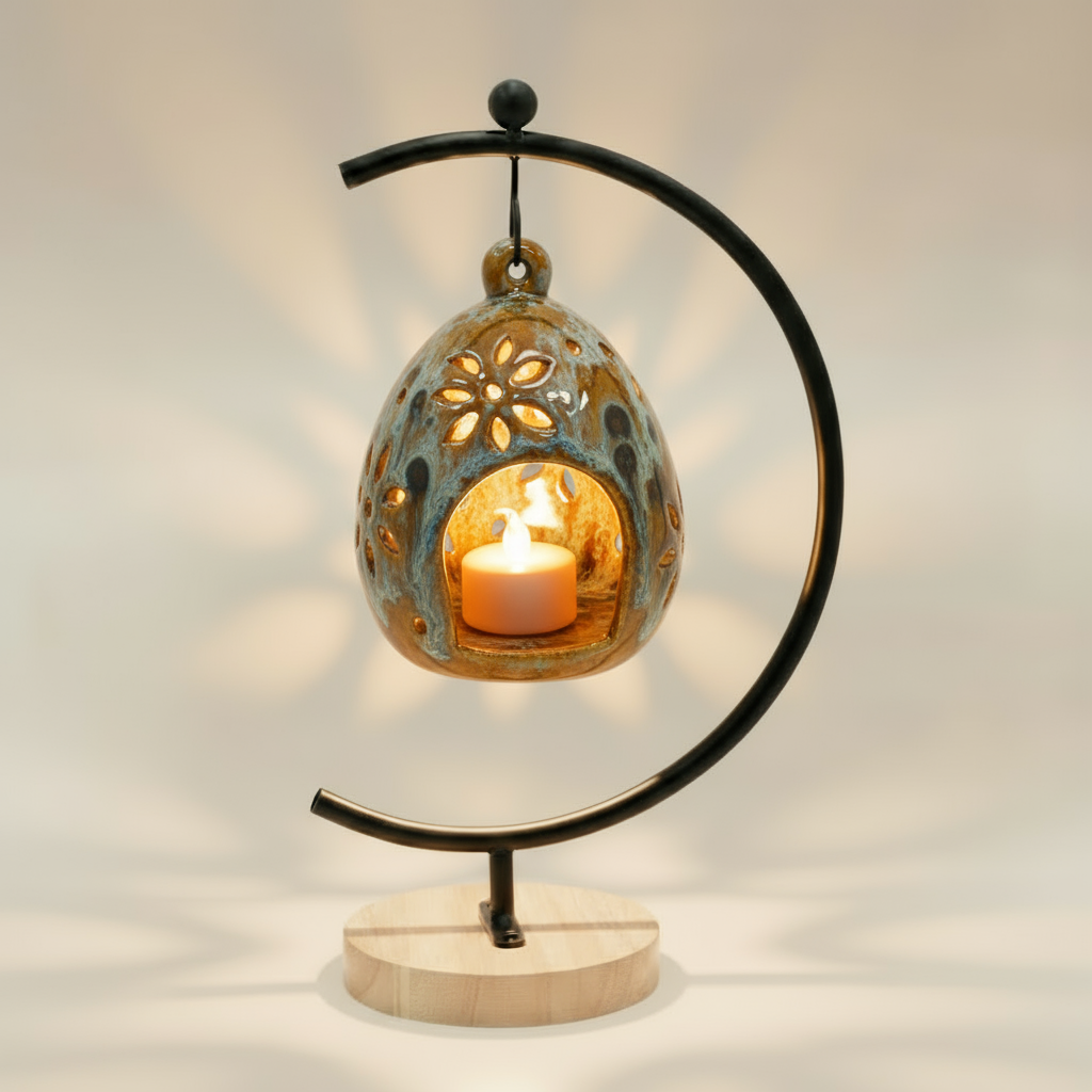 Handcrafted Ceramic Memorial Lantern