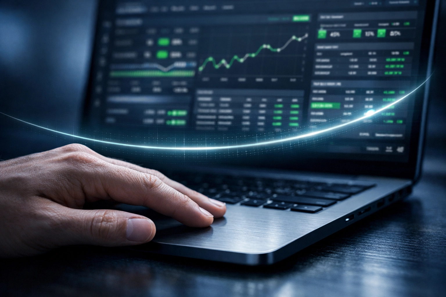 Professional bettor monitoring a real-time data dashboard for disciplined live trading.