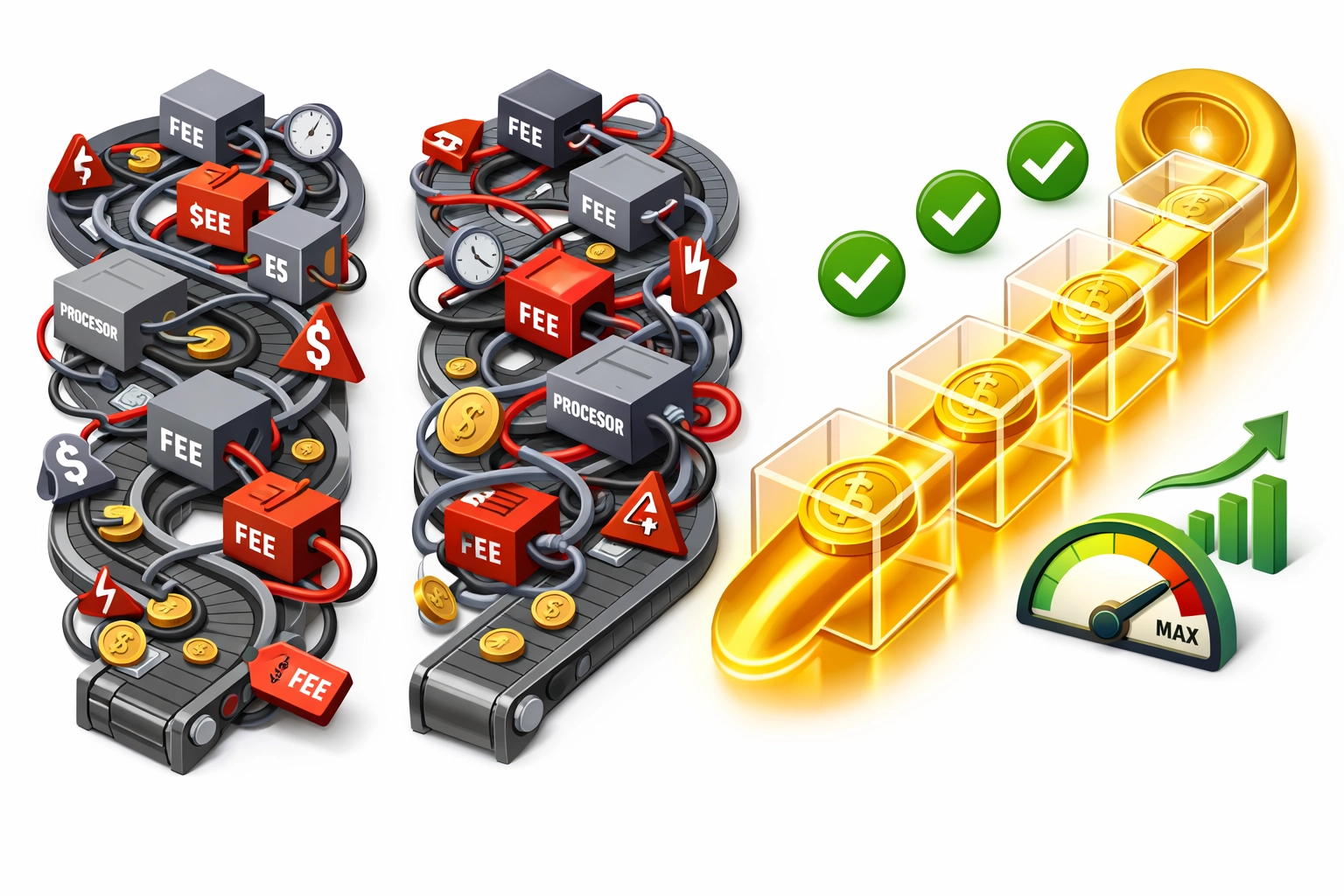 Larecoin streamlined payment processing compared to complex legacy payment systems