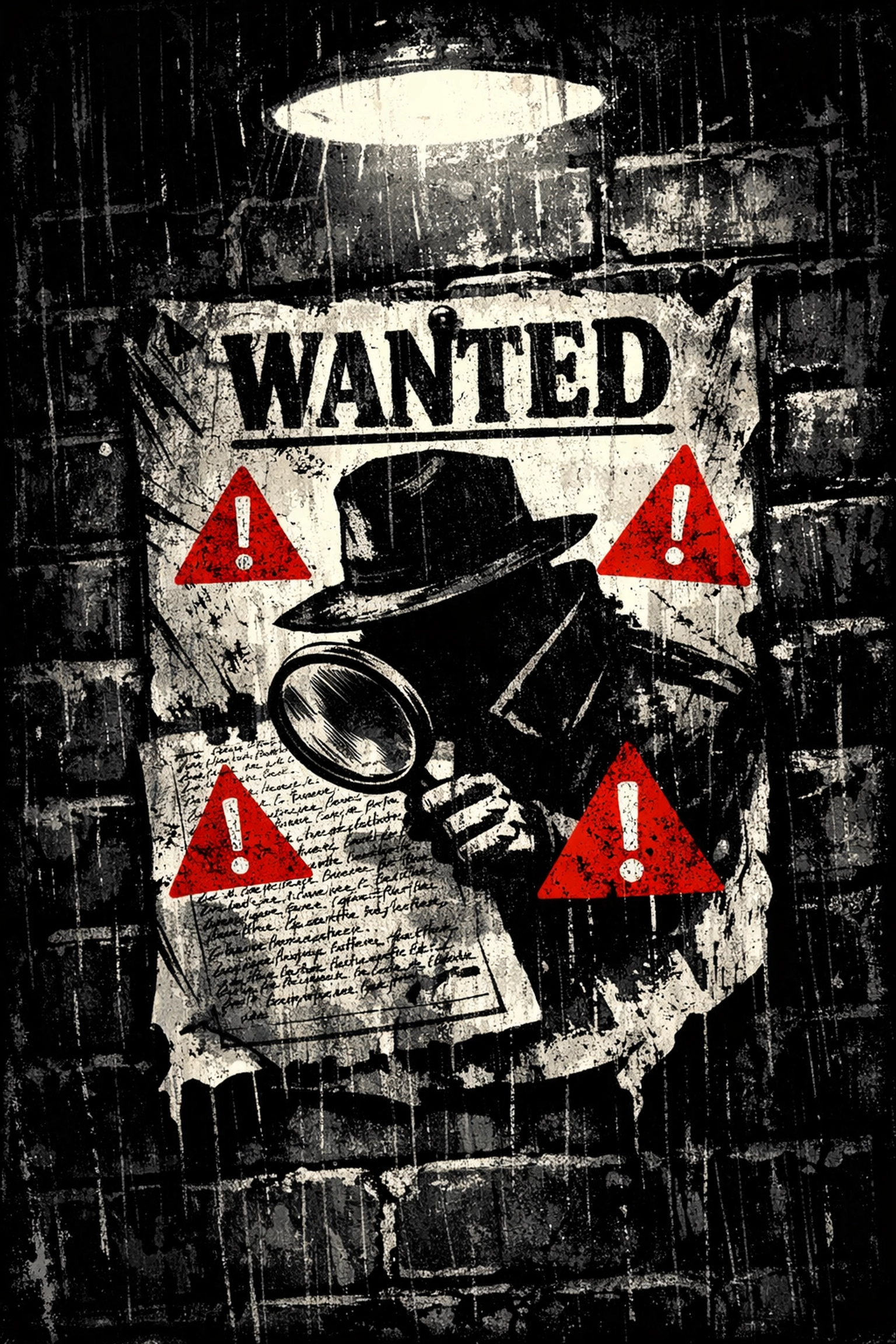 Gritty illustration of a contract with red flags and hidden fees to avoid when hiring a merchant account broker.