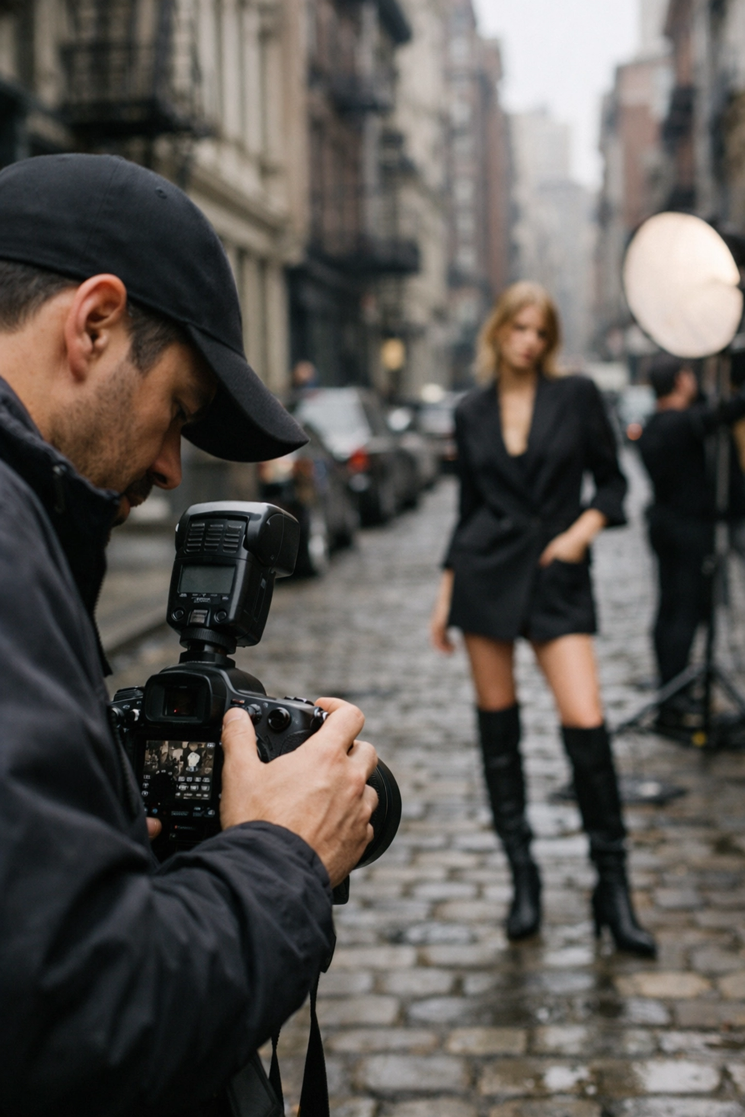 Professional fashion photographer working in NYC, showcasing expertise to find specialized photography jobs.