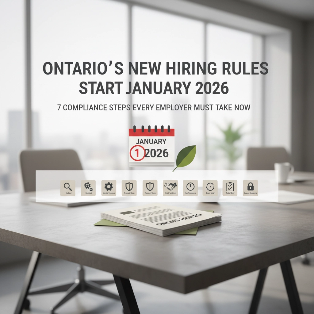 Ontario's New Hiring Rules Start January 2026: 7 Compliance Steps Every Employer Must Take Now