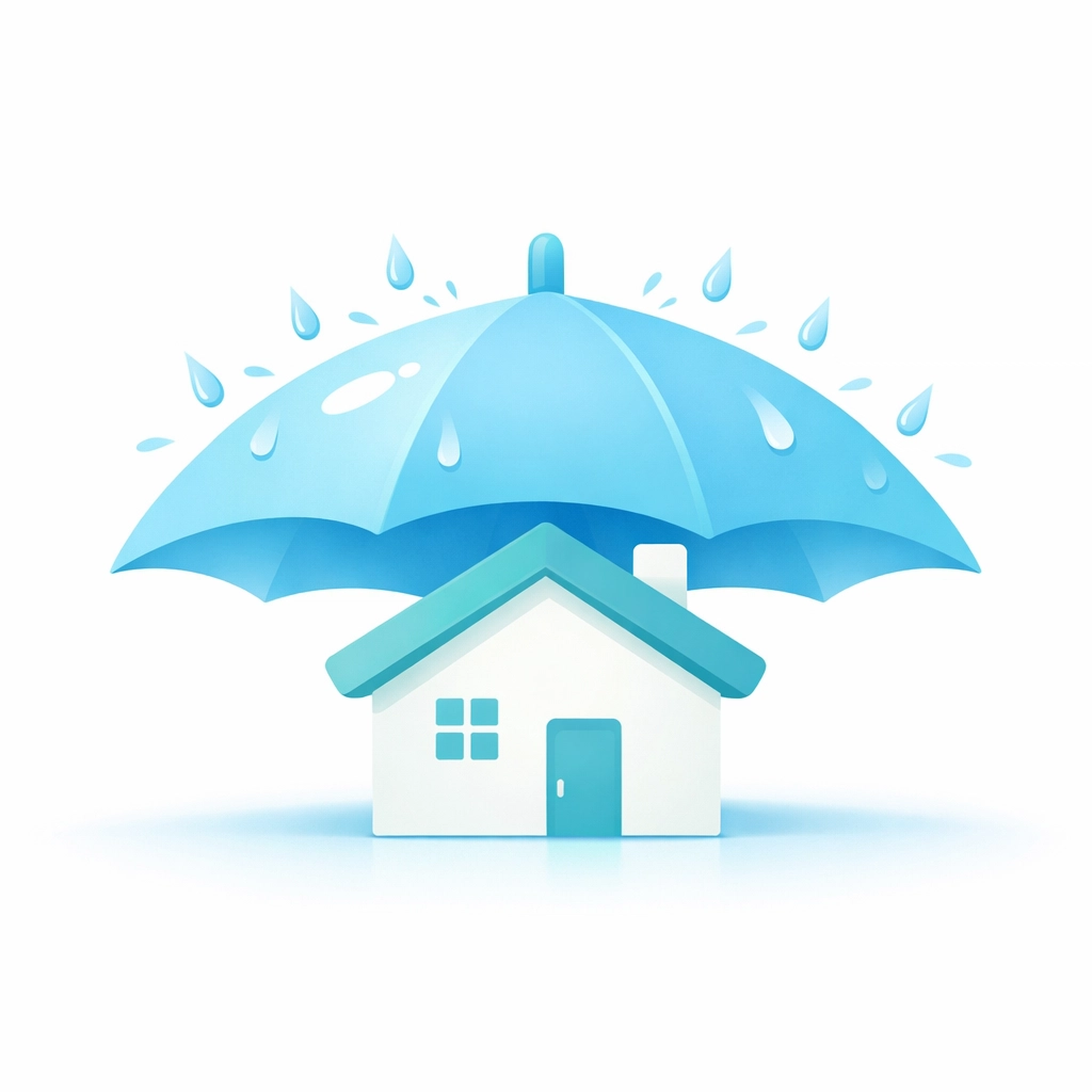 Conceptual illustration of a secure home protected by professional roofers in Sydney with a quality guarantee.