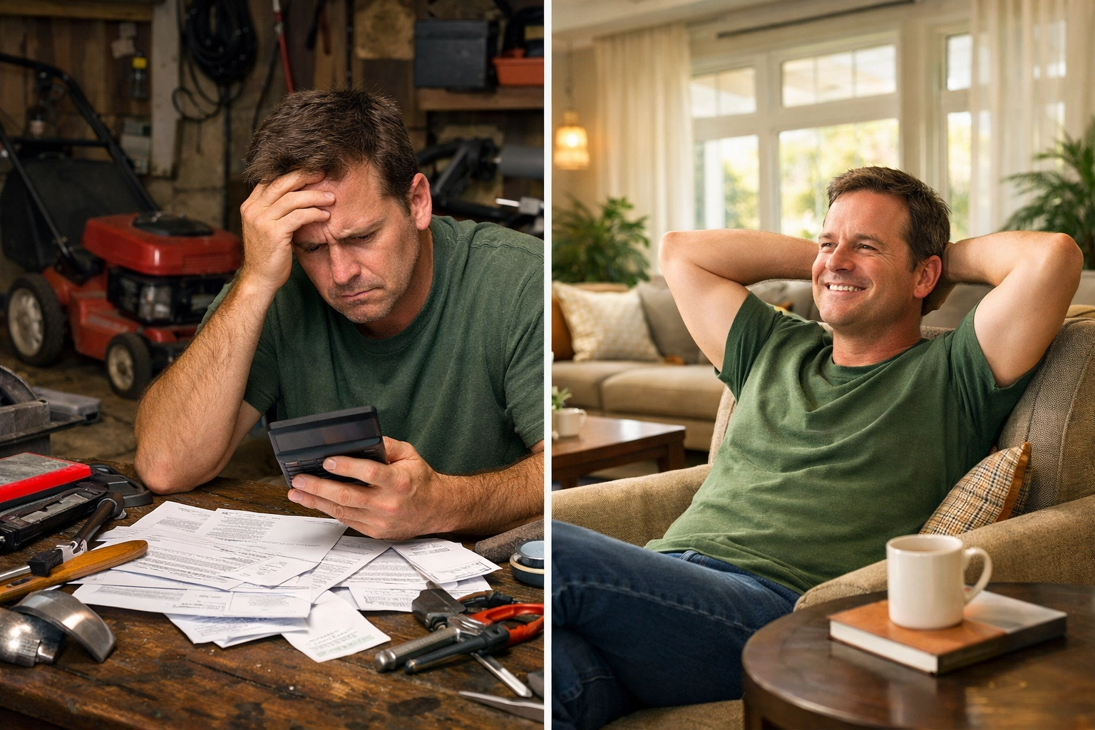 Comparing traditional home maintenance costs to stress-free 55+ community living