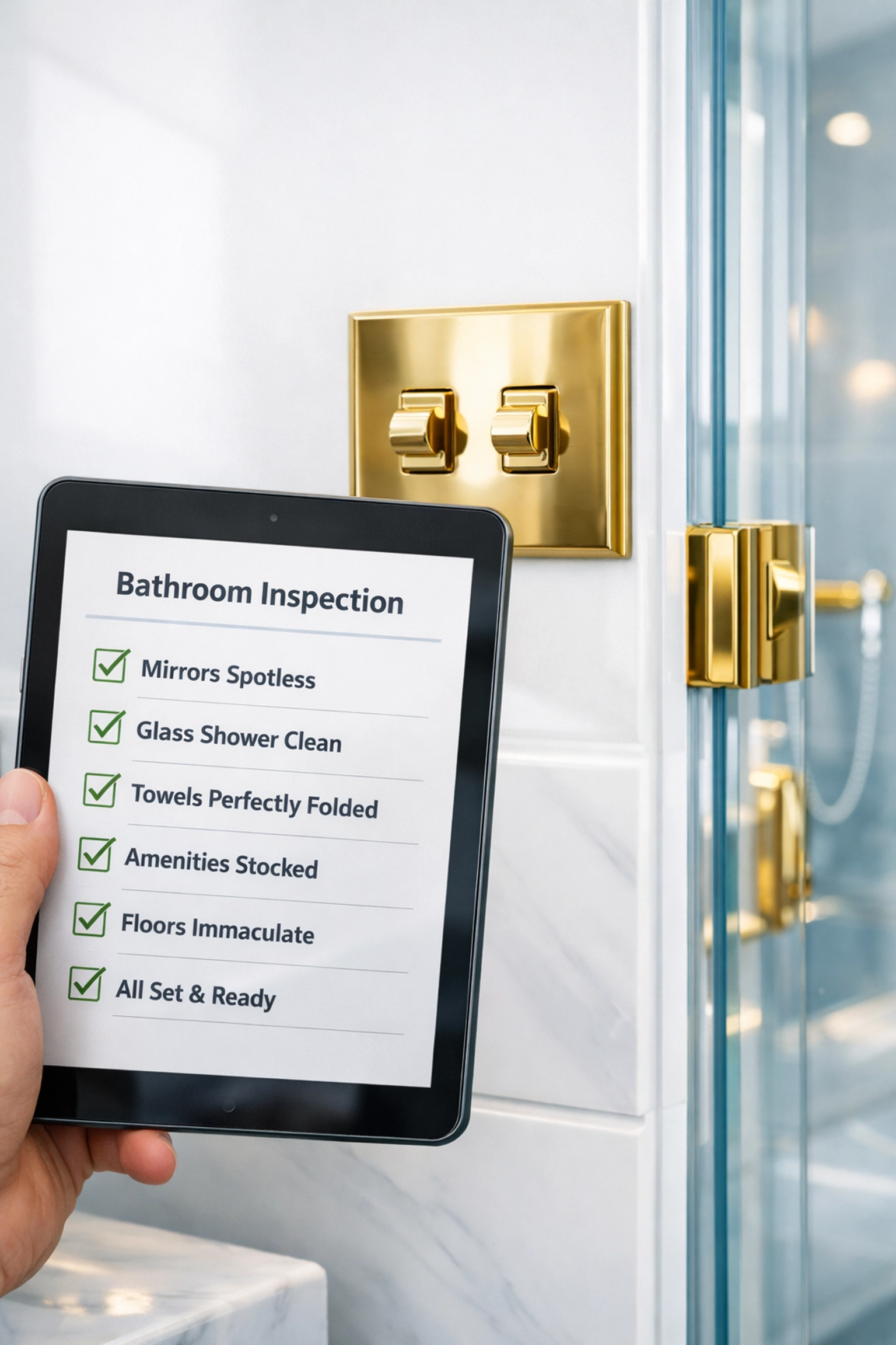 Digital cleaning checklist used during a Luxury House Cleaning in Newton MA service.