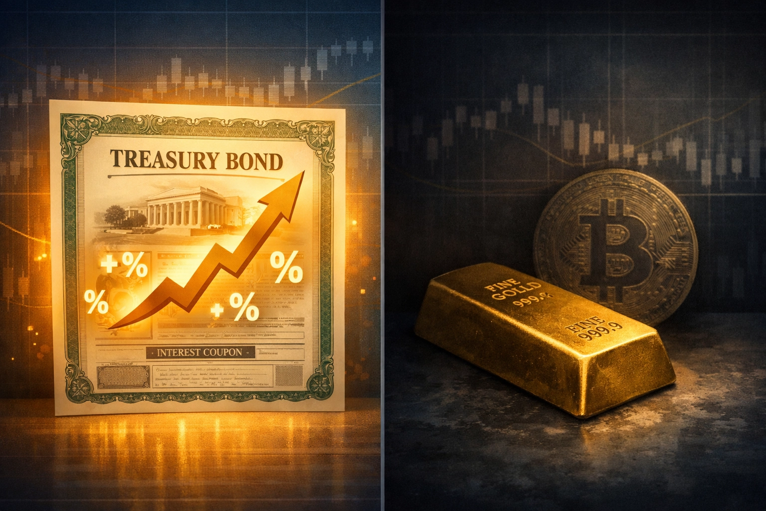 Treasury bonds outshine gold and Bitcoin as investment returns rise