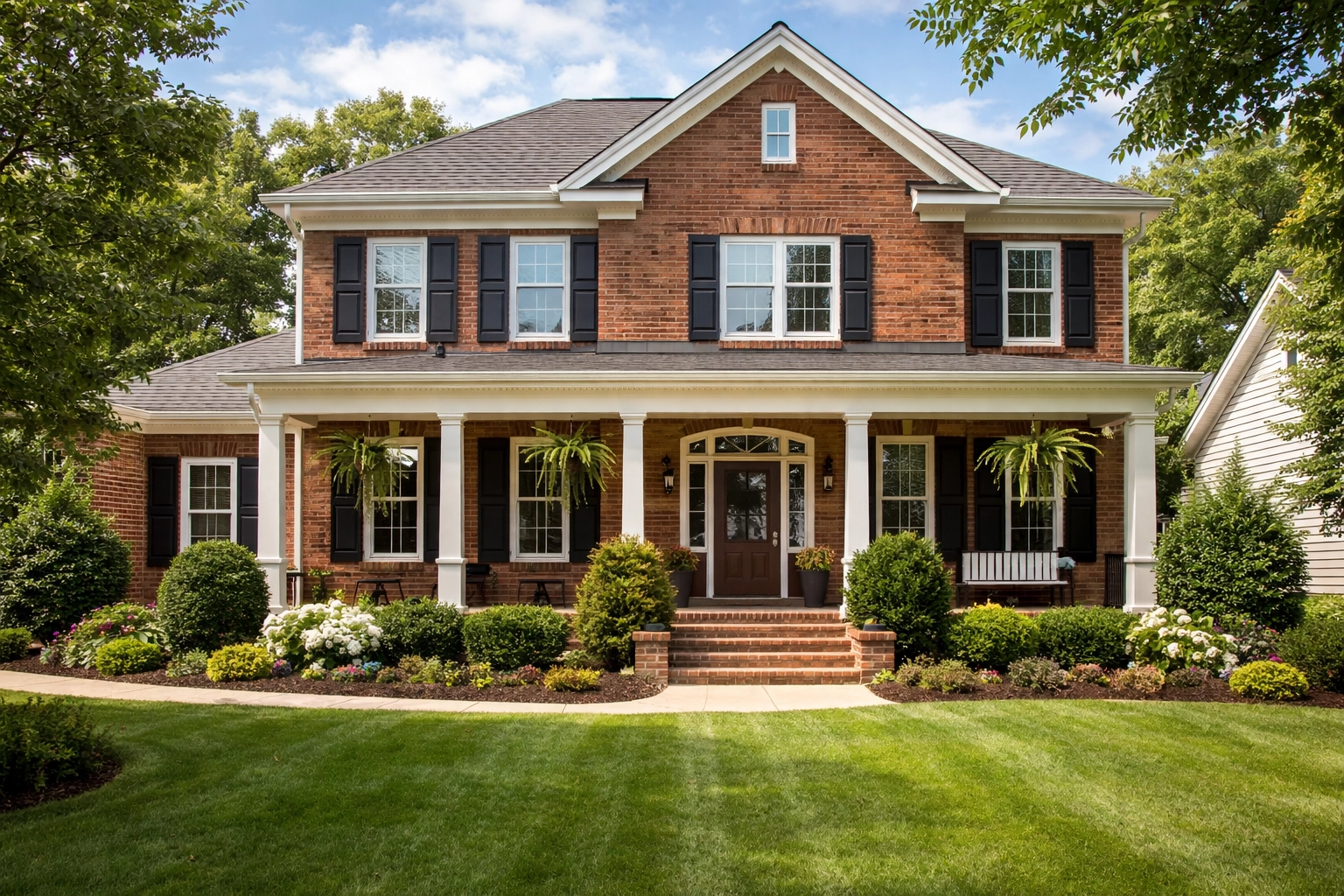 Two-story brick home in Triad NC