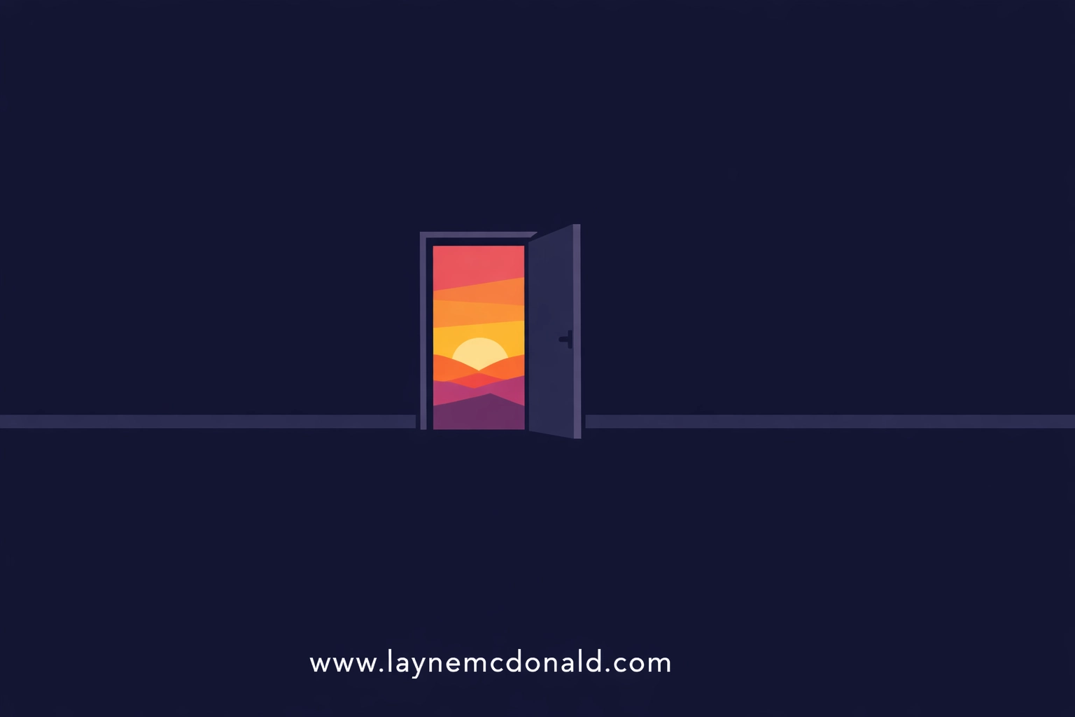 An open doorway toward a bright sunrise representing the path to spiritual transformation and divine purpose.