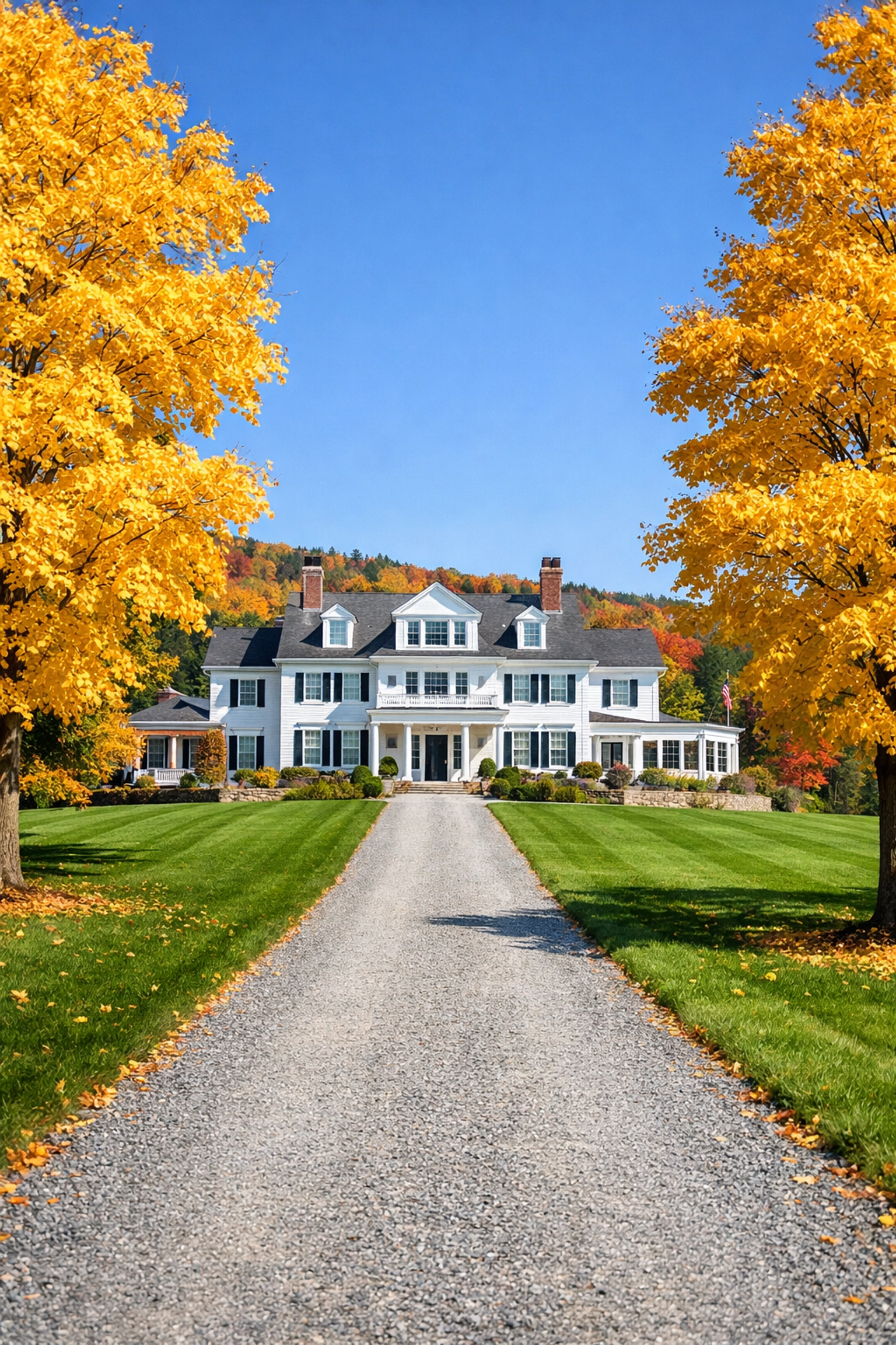 Stately Harvard, MA colonial home maintained to the highest standards of luxury residential cleaning.
