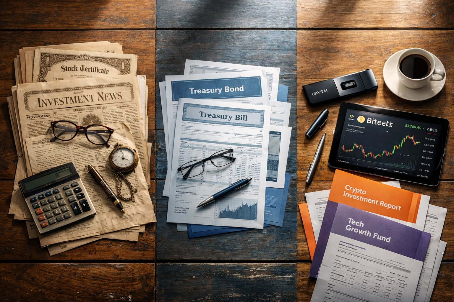 Evolution of institutional investing from traditional stocks and bonds to Bitcoin allocation