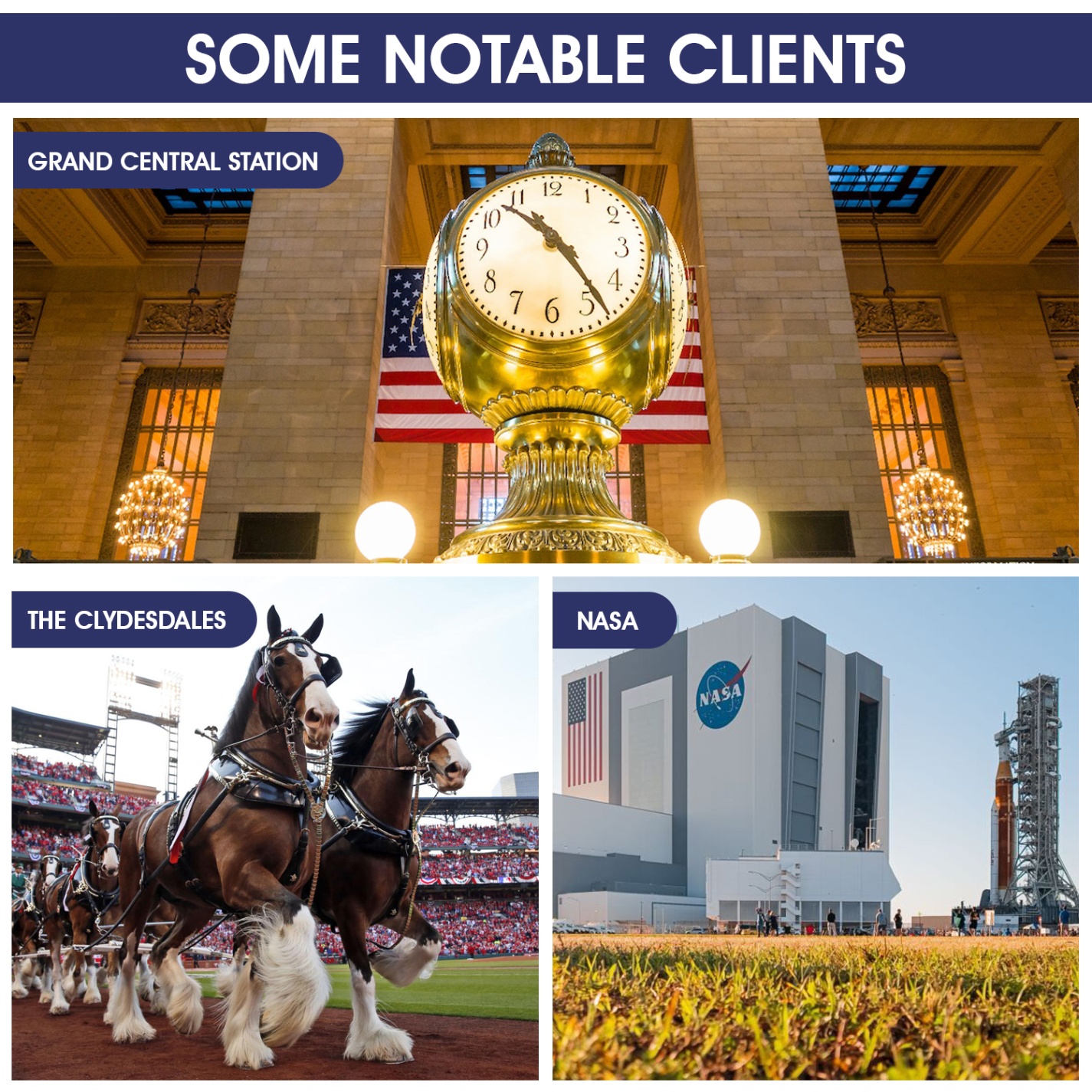 Collage highlighting notable clients using MyBoatStore's trusted products