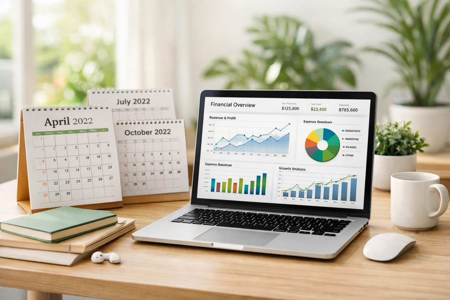 Scalable financial dashboard showing flexible fractional CFO support for growing businesses
