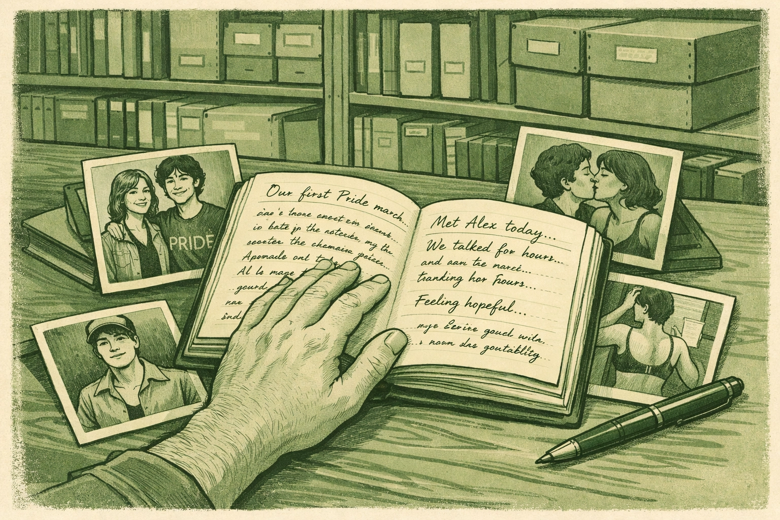 Lou Sullivan's personal diaries and LGBTQ+ historical archives preserving trans history