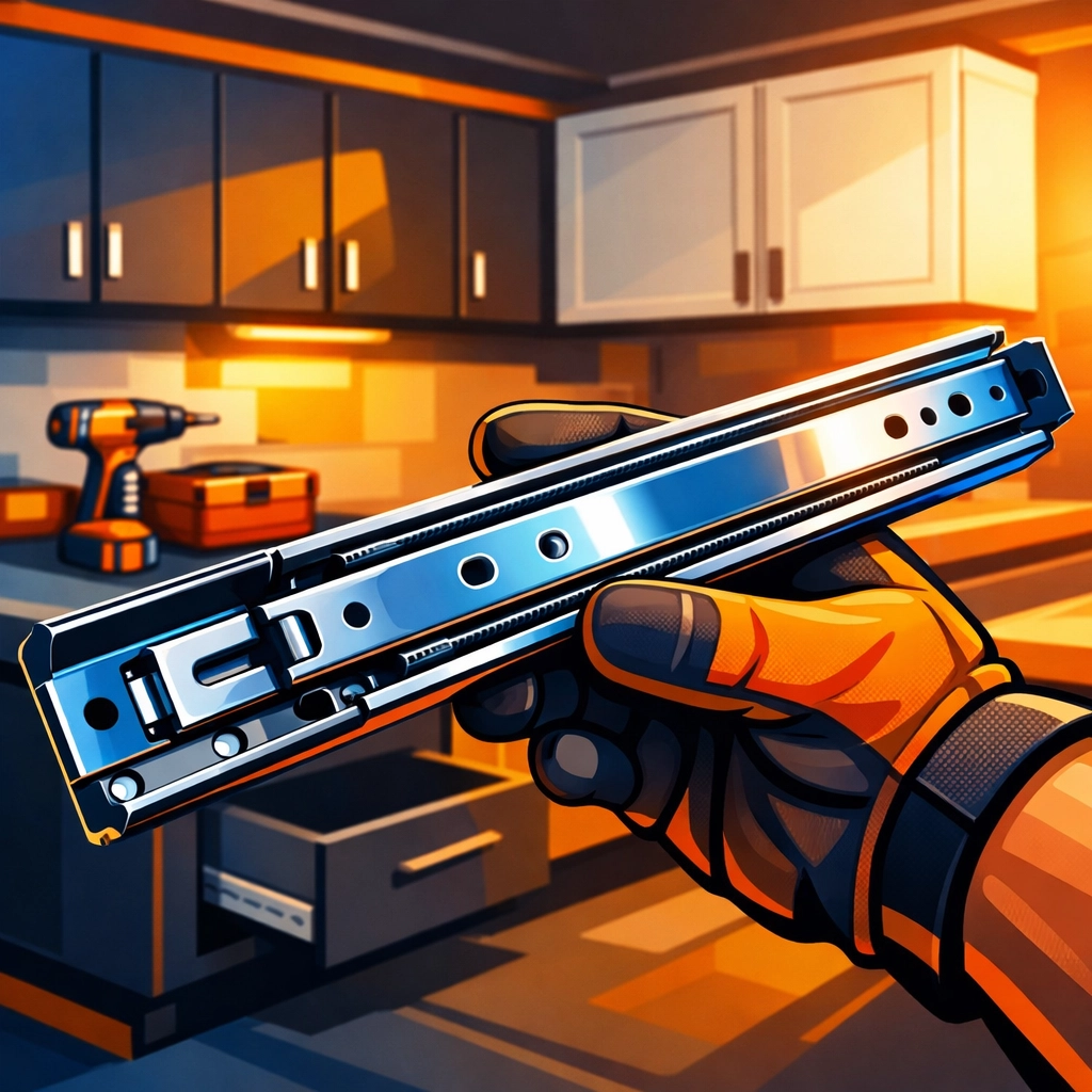 Quality drawer slide hardware for professional cabinet installation