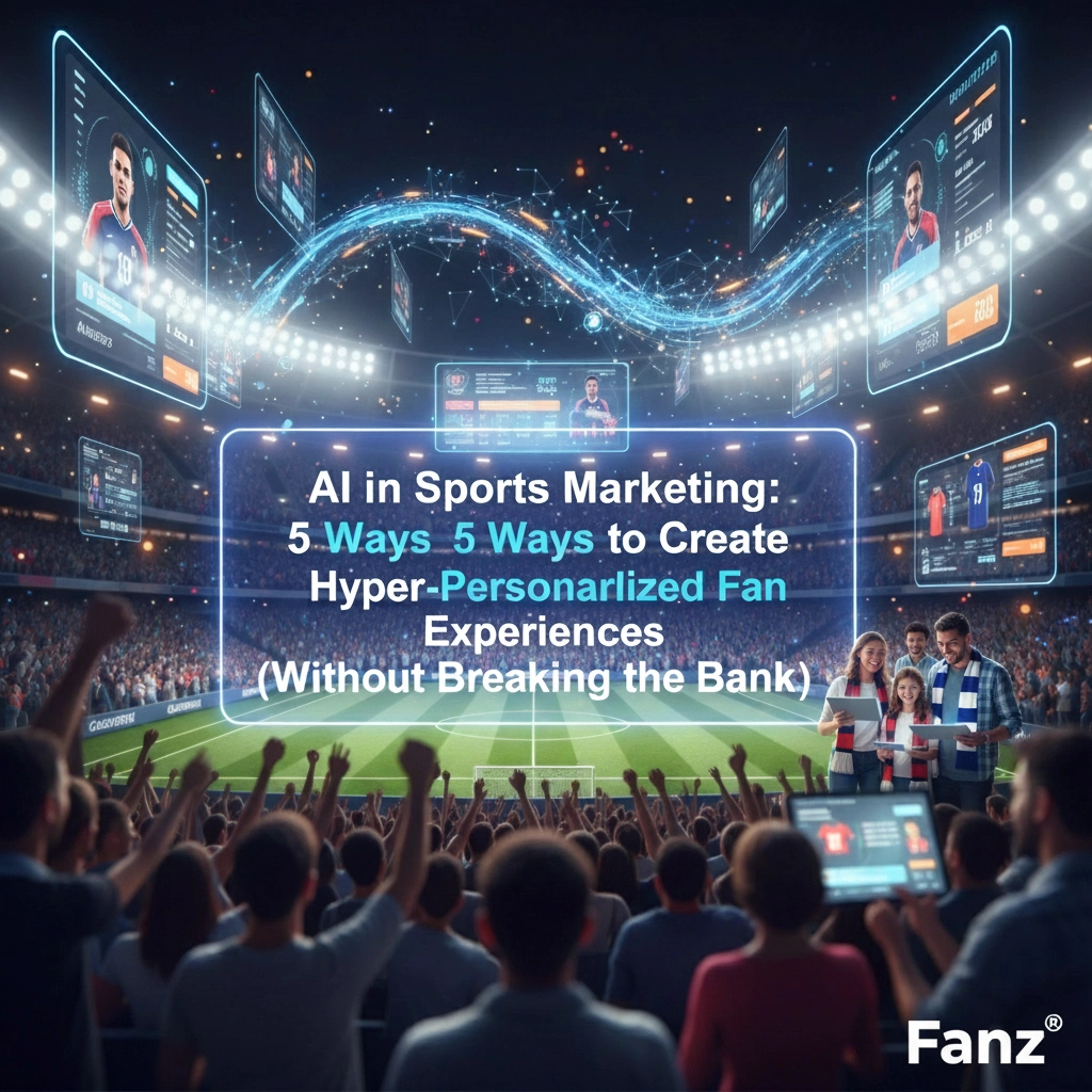 Fanz.us | AI in Sports Marketing: Hyper-Personalized Fan Experiences Fanz.us AI in sports marketing hero image illustrating hyper-personalized fan experiences with Fanz® watermark