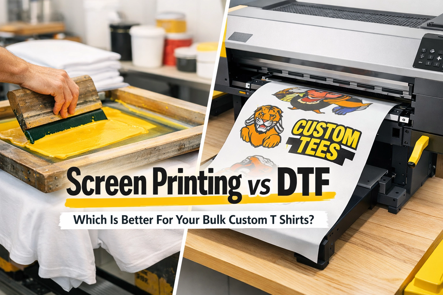 [HERO] Screen Printing vs DTF: Which Is Better For Your Bulk Custom T Shirts?