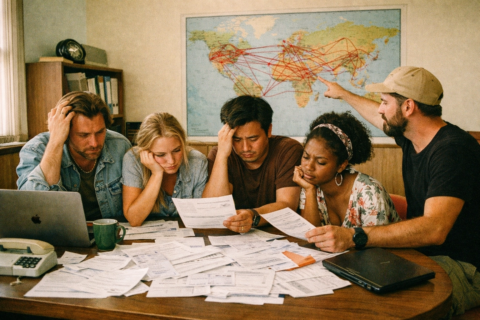 Complex international wire transfer routing and documentation