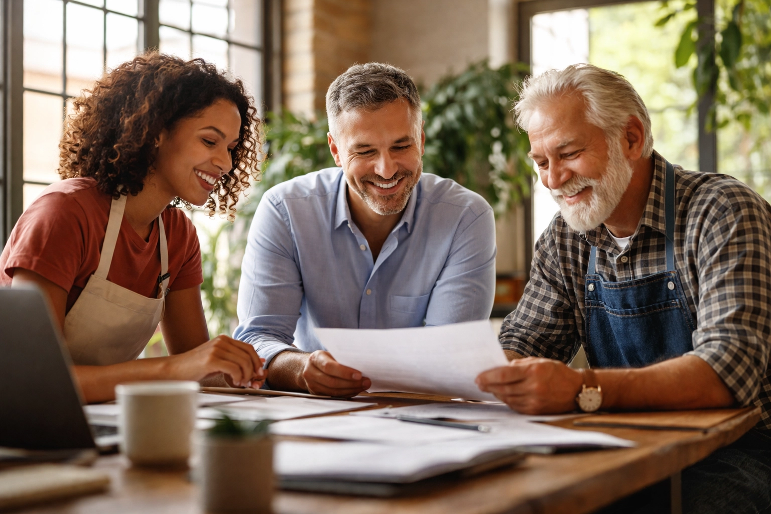 Diverse business founders collaborating, highlighting middle market private equity opportunities in 2026.