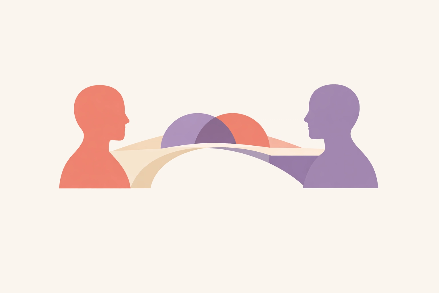 Two figures in dialogue illustrating honest communication between church leaders