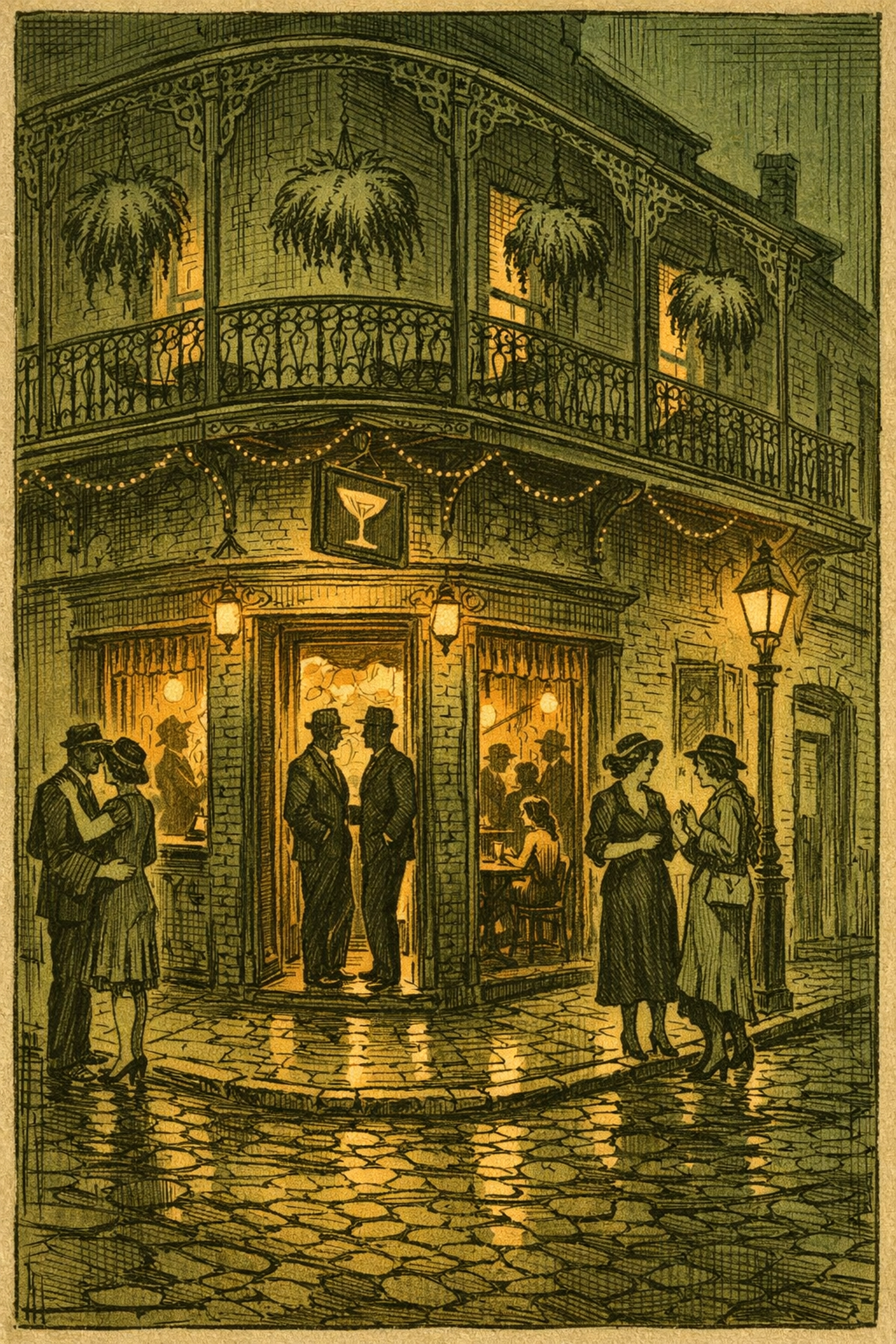 French Quarter New Orleans 1930s gay bar Cafe Lafitte historic LGBTQ+ nightlife