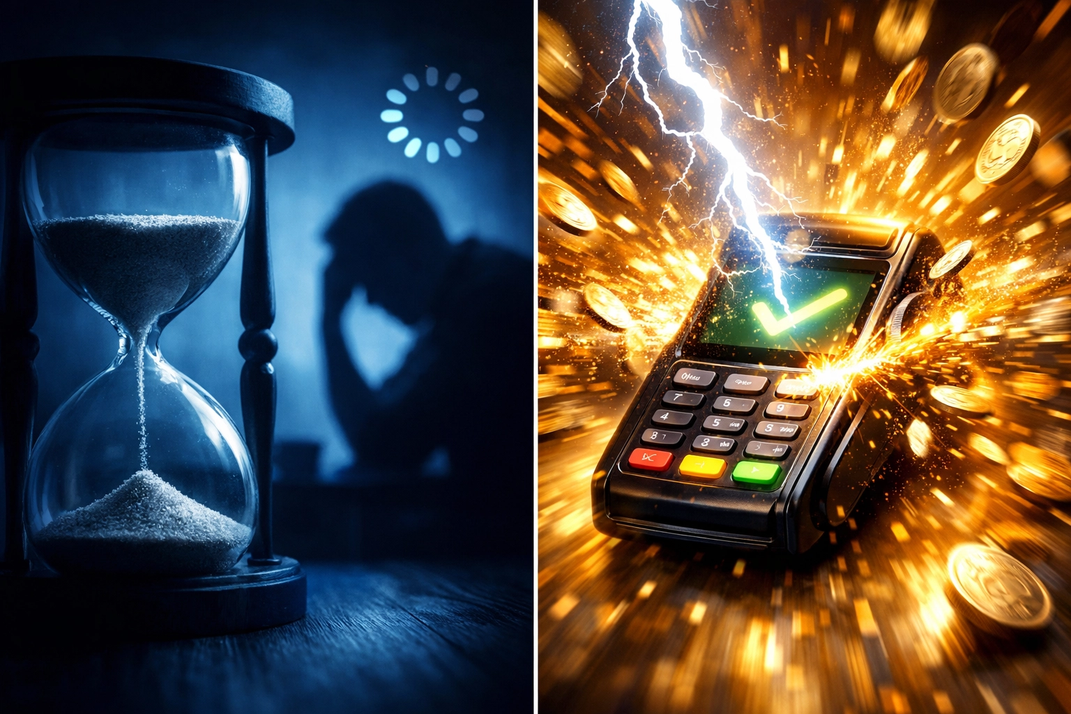 Fast crypto payment confirmations comparison: instant Larecoin vs slow legacy processors