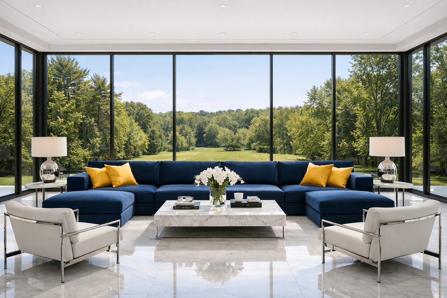 Clean living room showing how professional house cleaning creates a balanced environment for focus and flow.