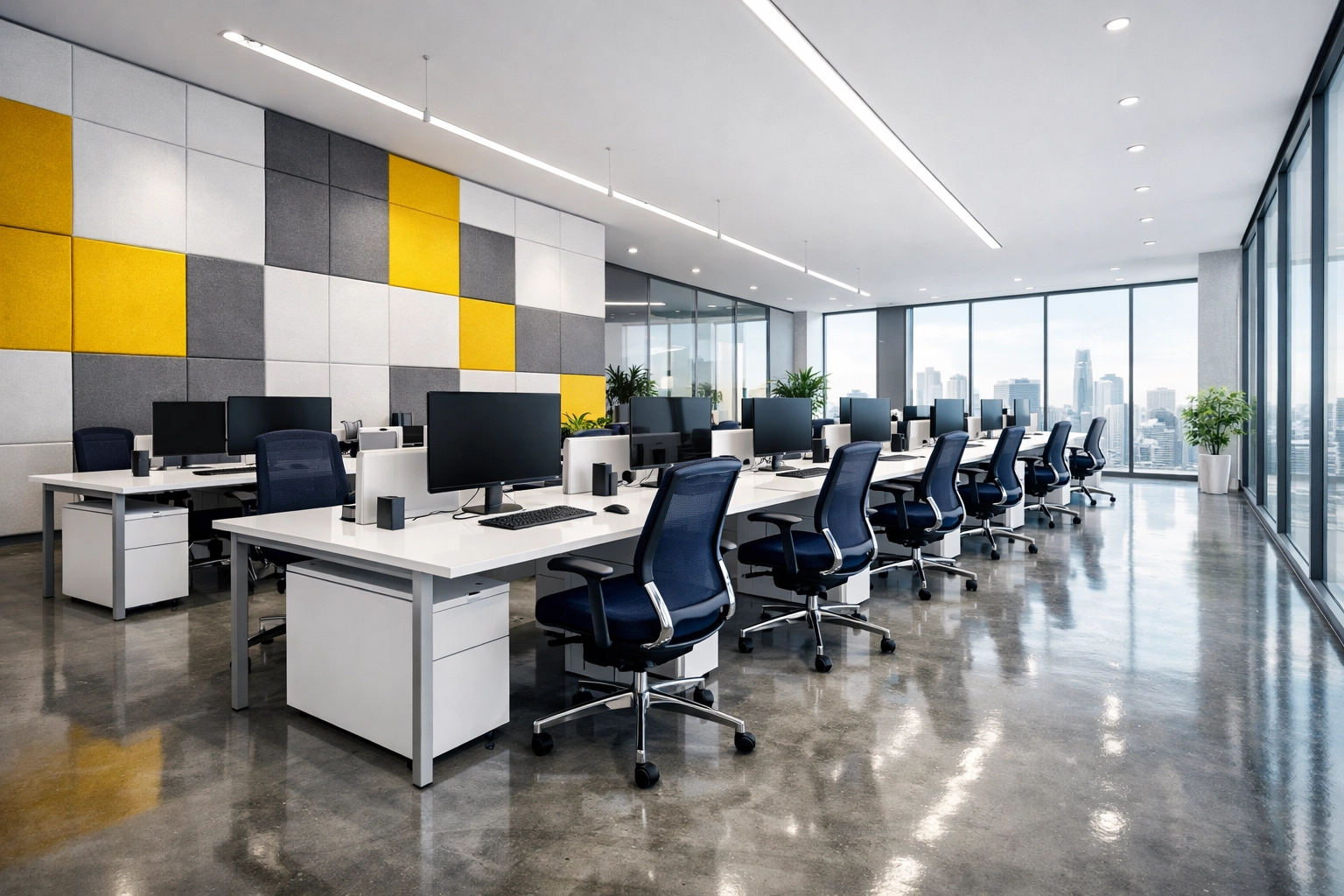 Clean and organized modern workspace highlighting professional office cleaning Littleton for local businesses.