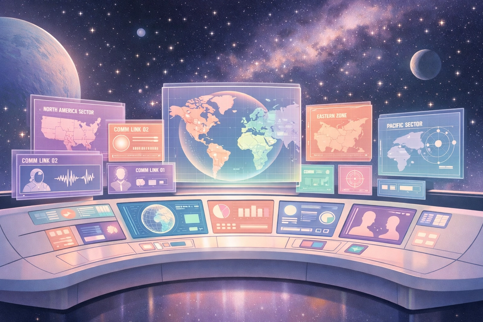 Integrated multi-region GTM stack dashboard displaying unified revenue operations across global markets
