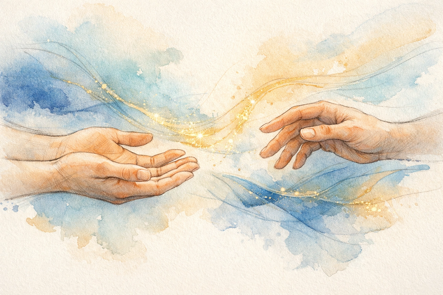 Hands showing emotional awareness and gentle presence in ministry