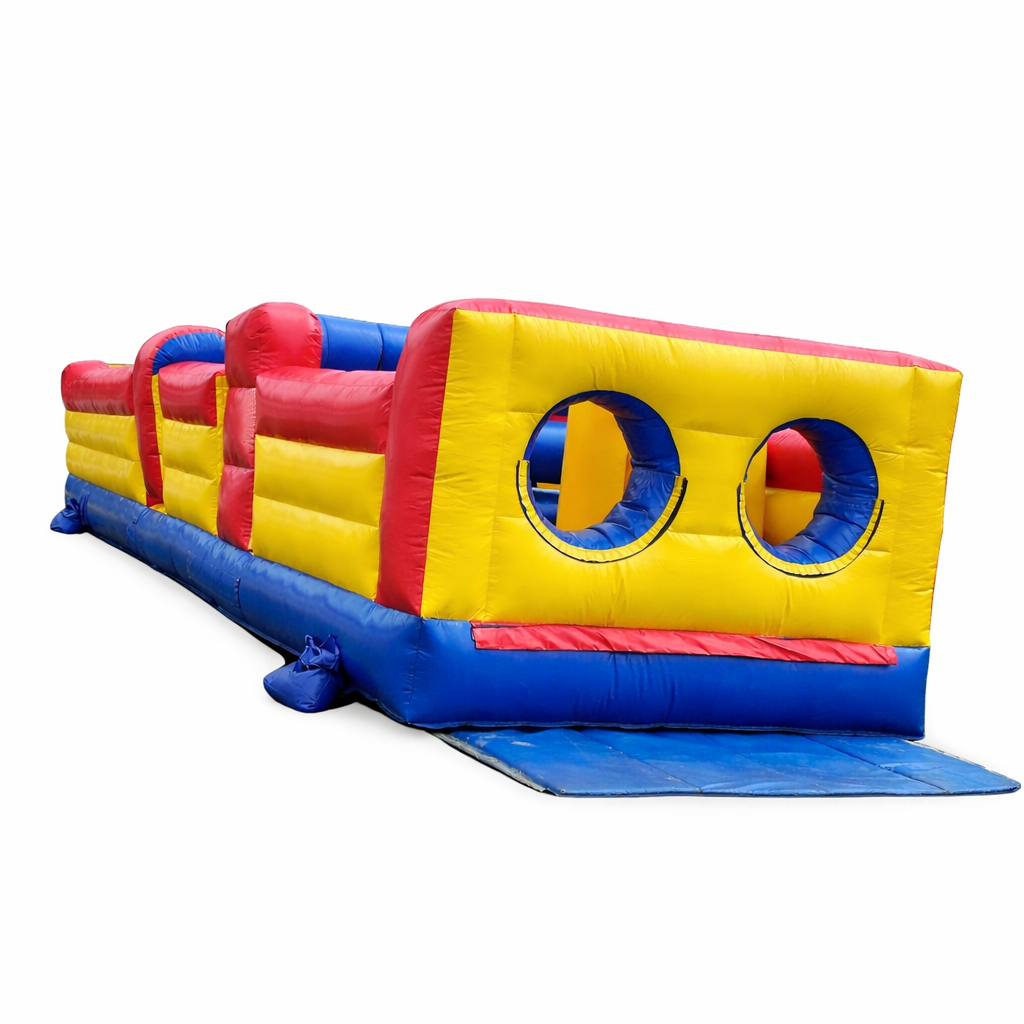 Colourful Inflatable Obstacle Course