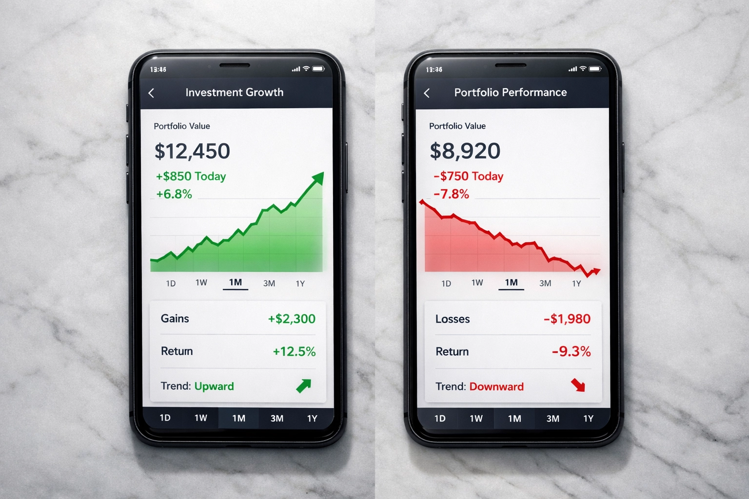 Wett-Tracking Apps zeigen Bankroll-Entwicklung mit Gewinn- und Verlust-Graphen