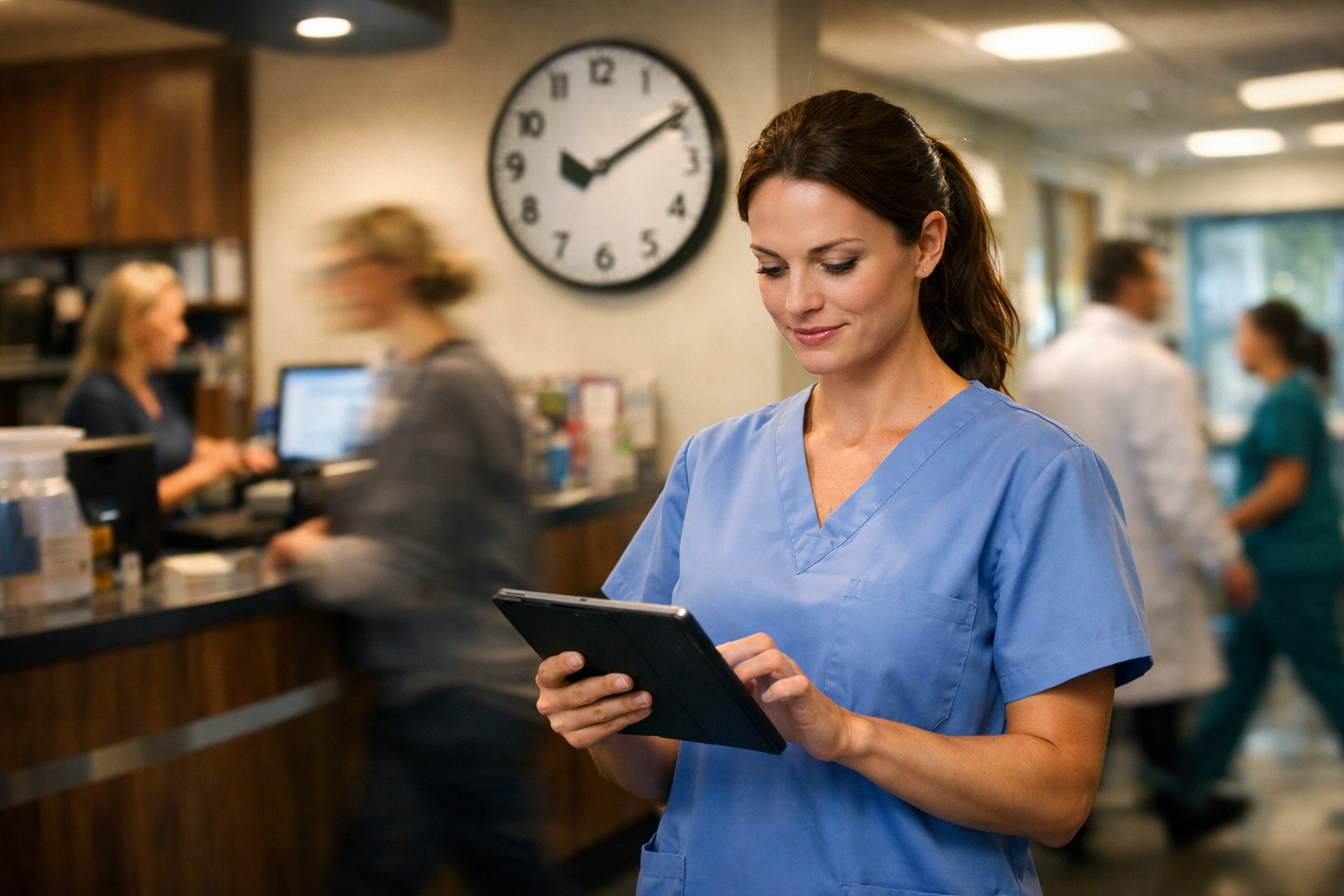 Locum dental nurse in a West Midlands surgery managing urgent care and unscheduled patient appointments.