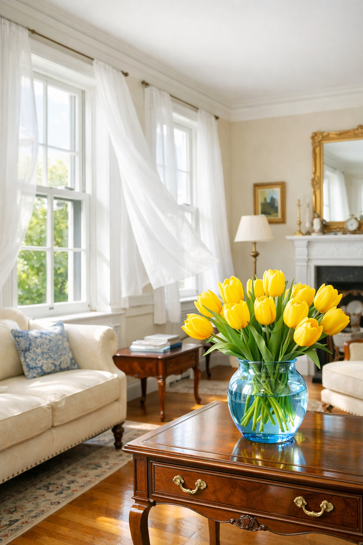 Fresh air and clean surfaces in a Concord home after The Cleaning Ninjas' weekly service.