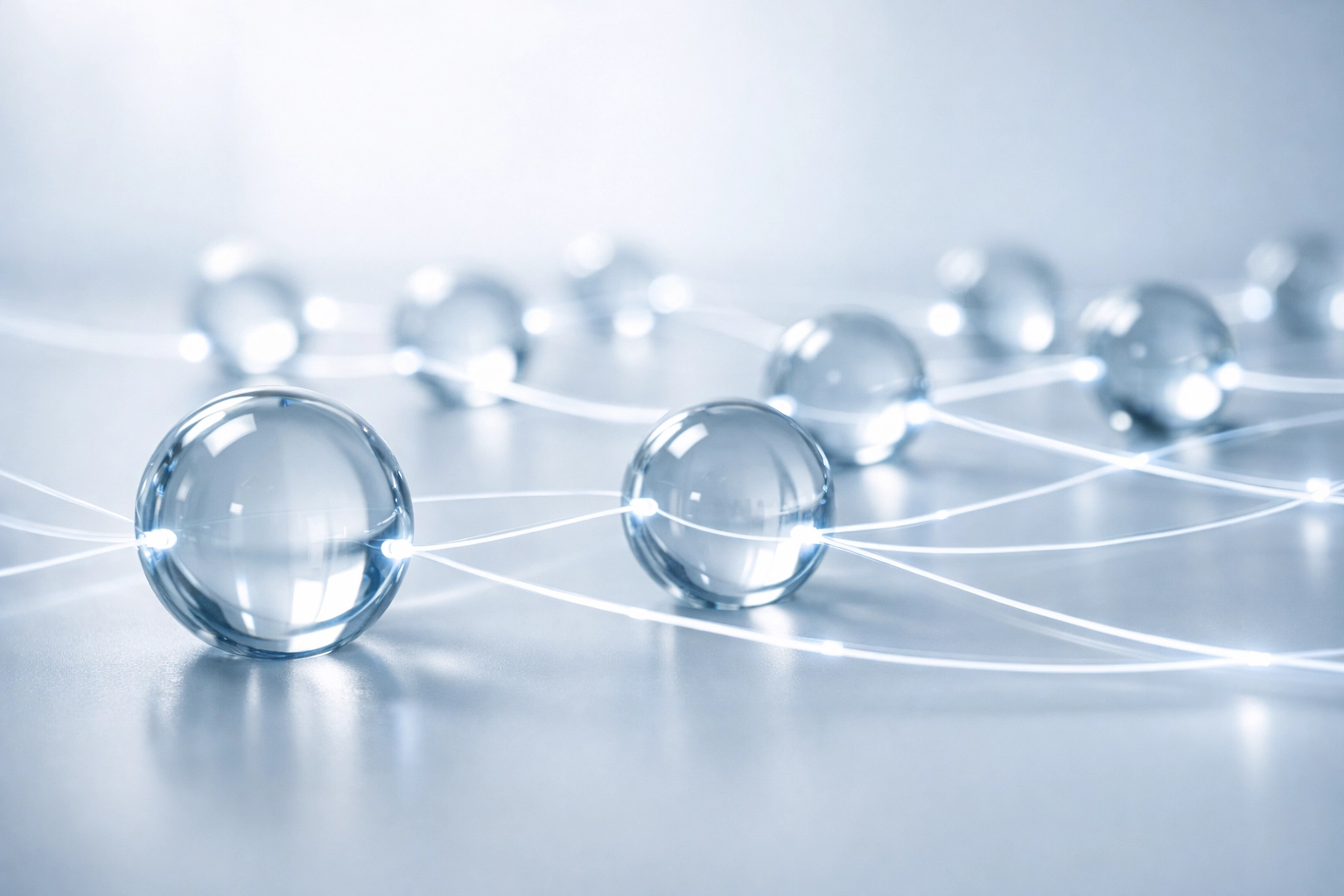 Interconnected network symbolizing local SEO directory synchronization for chiropractic practice visibility.