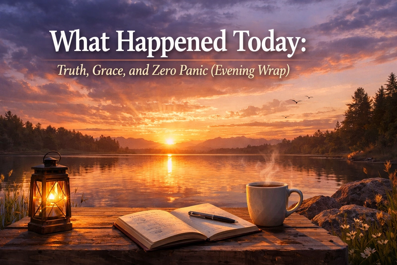 [HERO] What Happened Today: Truth, Grace, and Zero Panic (Evening Wrap)
