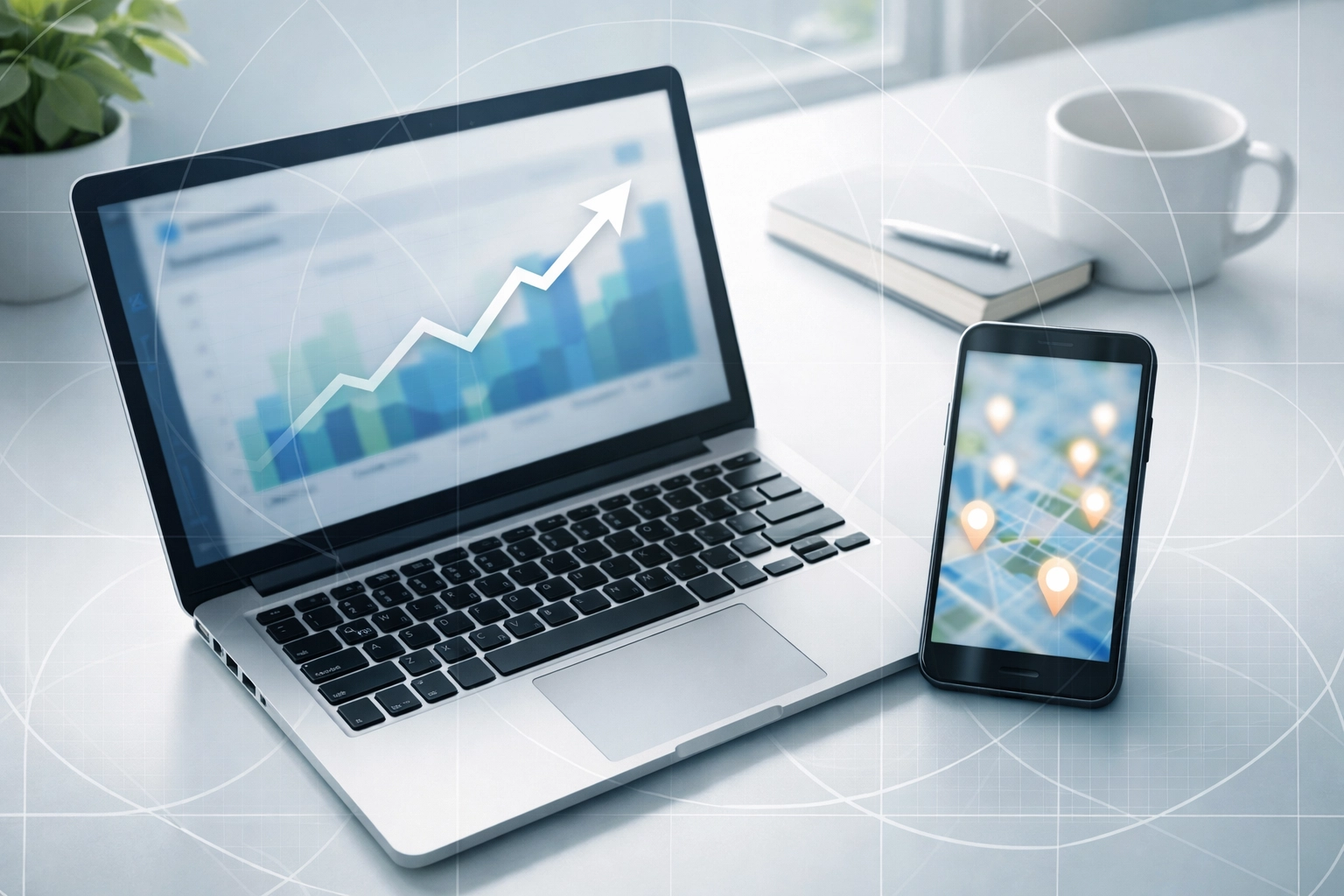 Digital marketing analytics and local SEO results for addiction treatment centers.