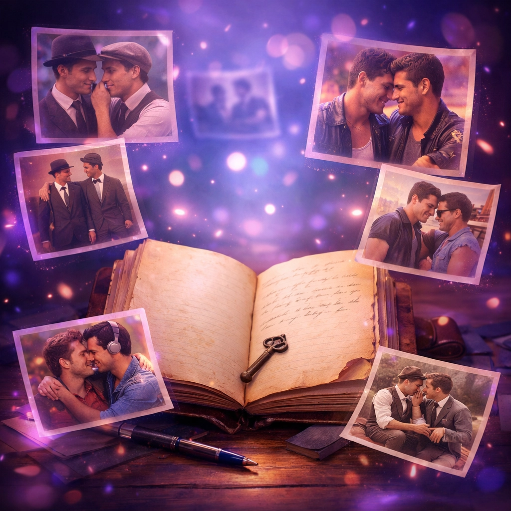 Vintage diary revealing historical gay narratives from The Swimming-Pool Library