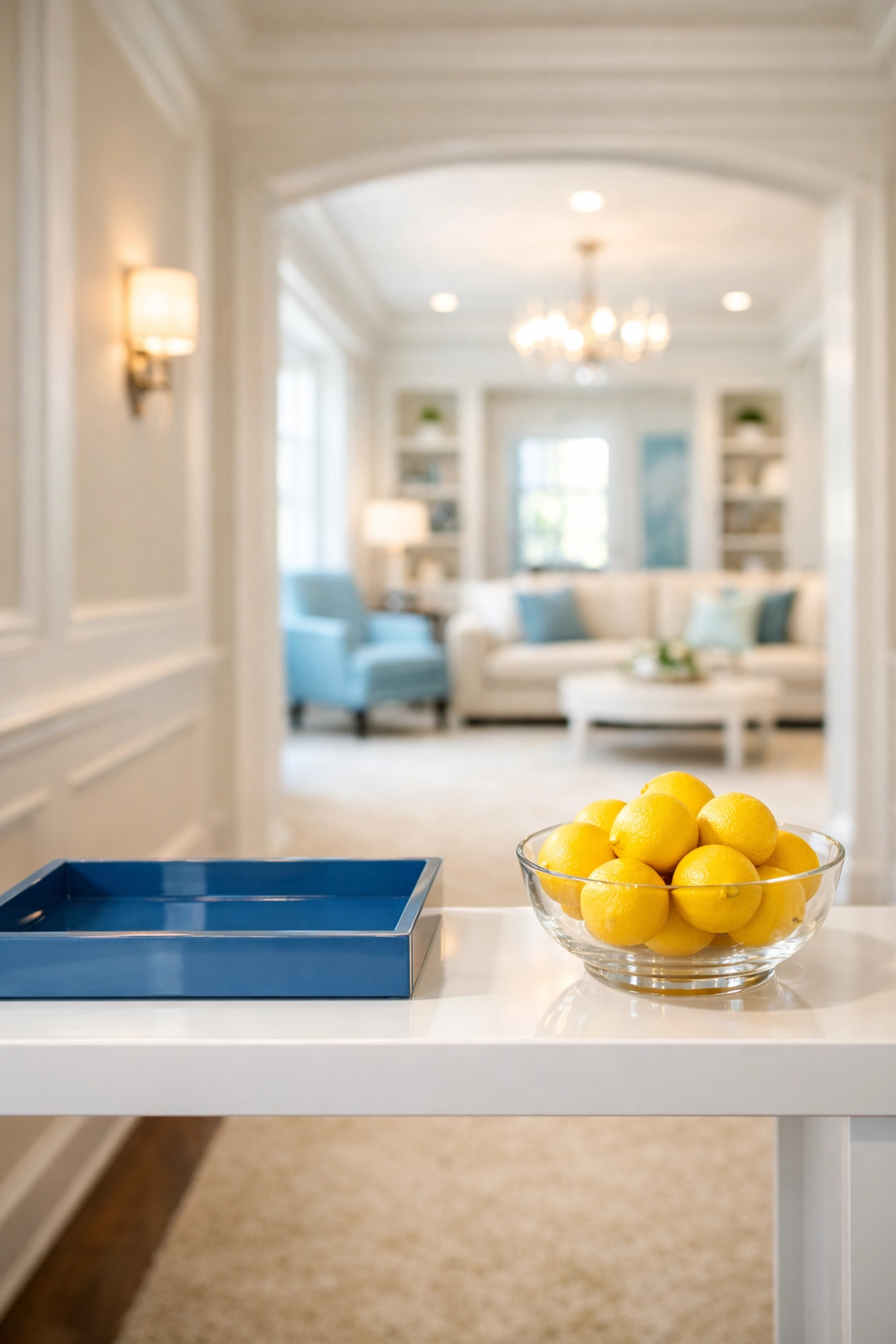 A refreshed and organized Lancaster home hallway after a gentle professional deep cleaning.