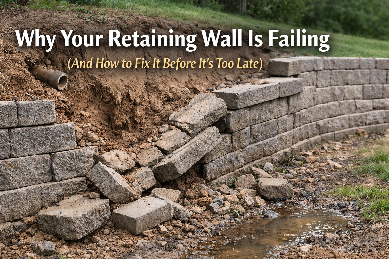 [HERO] Why Your Retaining Wall Is Failing (And How to Fix It Before It’s Too Late)