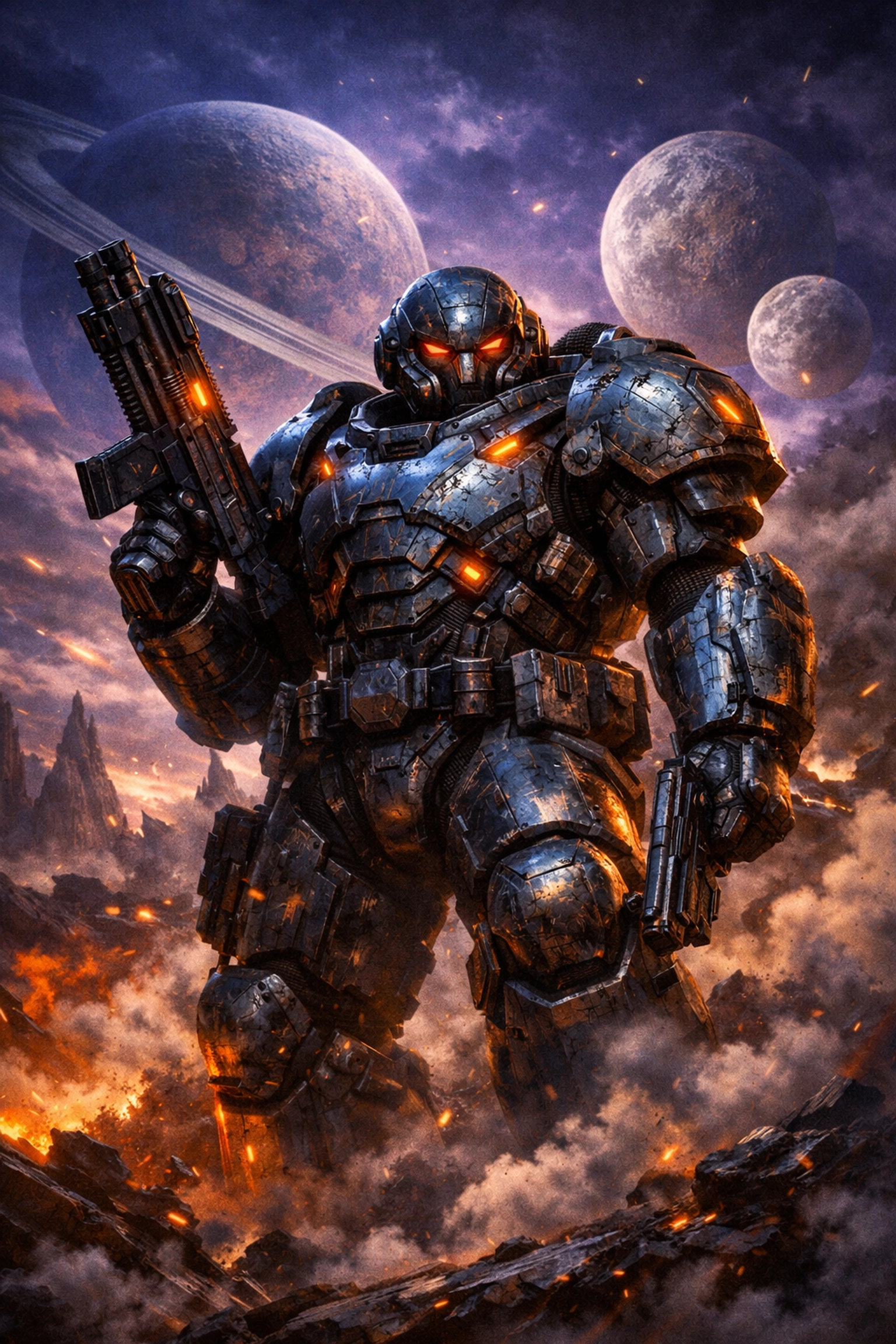 Helldivers movie space marine soldier in futuristic armor fighting alien threats